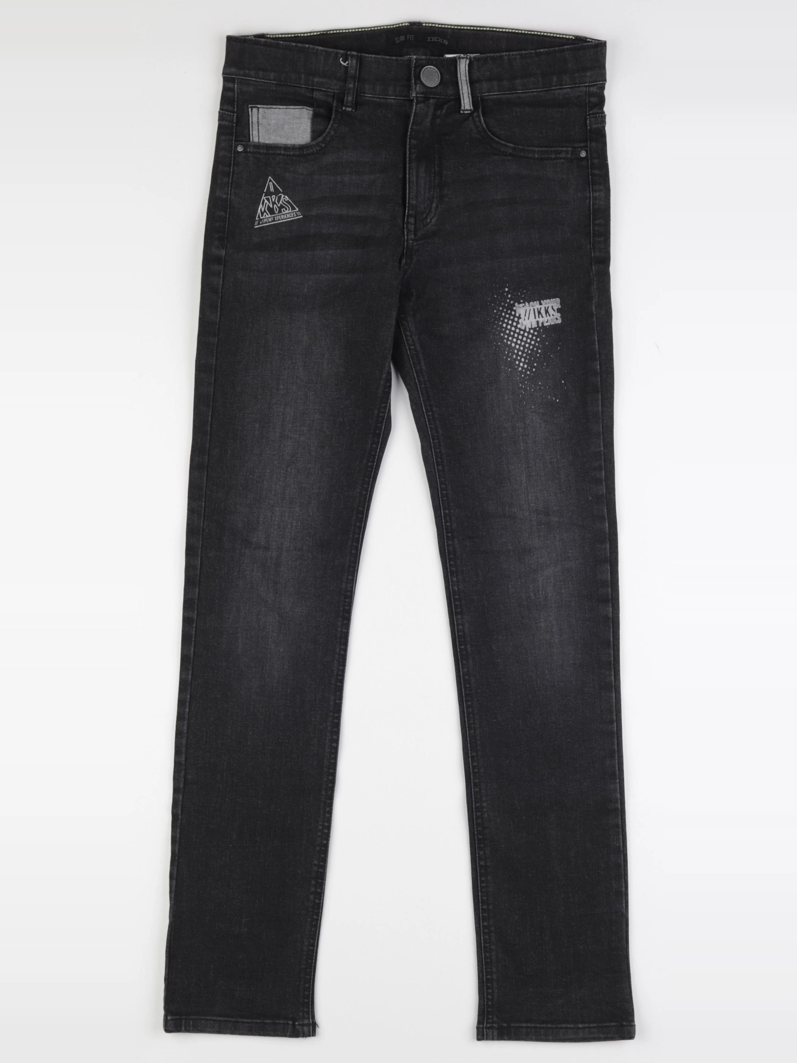 IKKS - jean noir - 12 ans