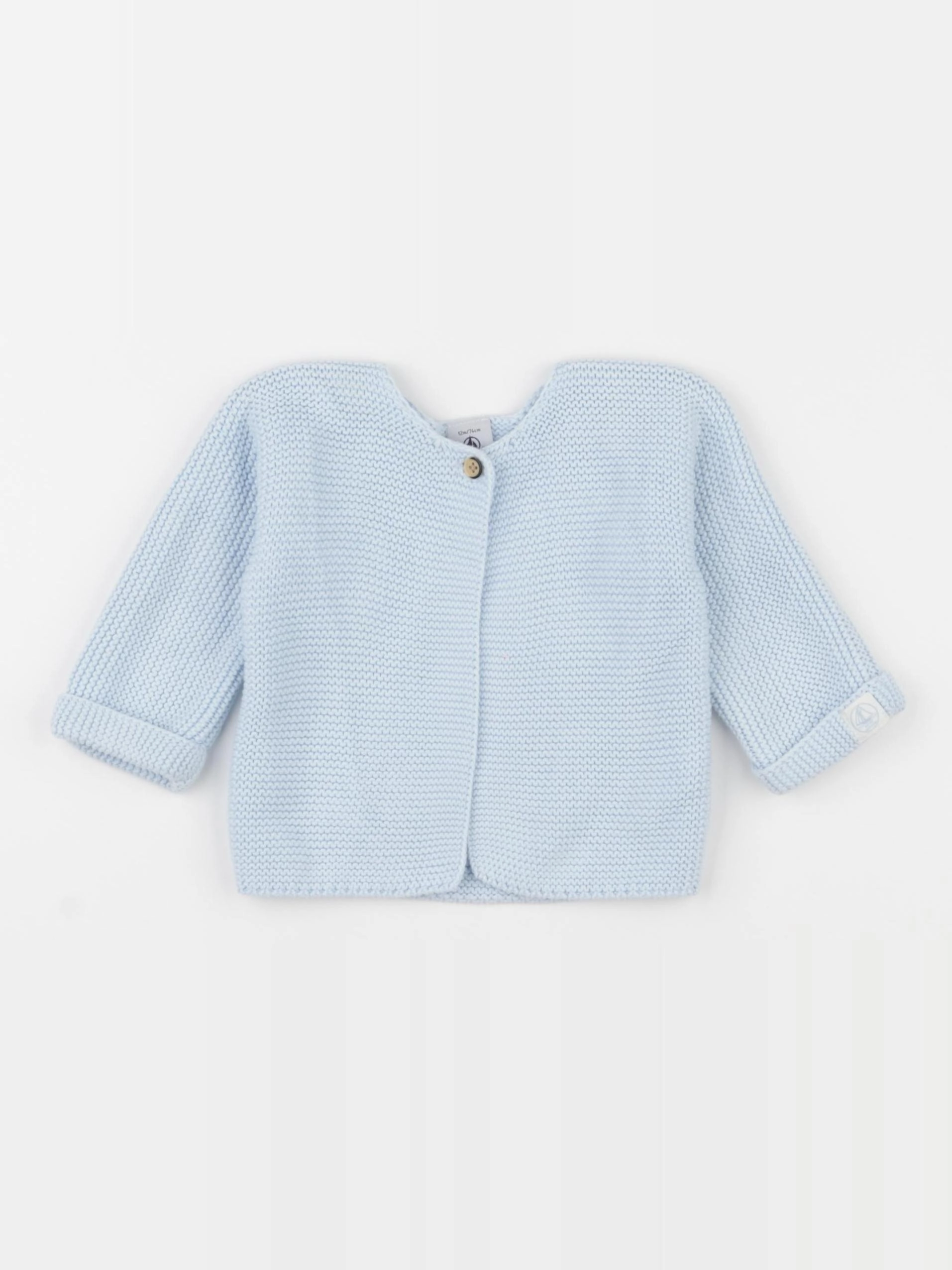Petit Bateau - gilet bleu - 12 mois