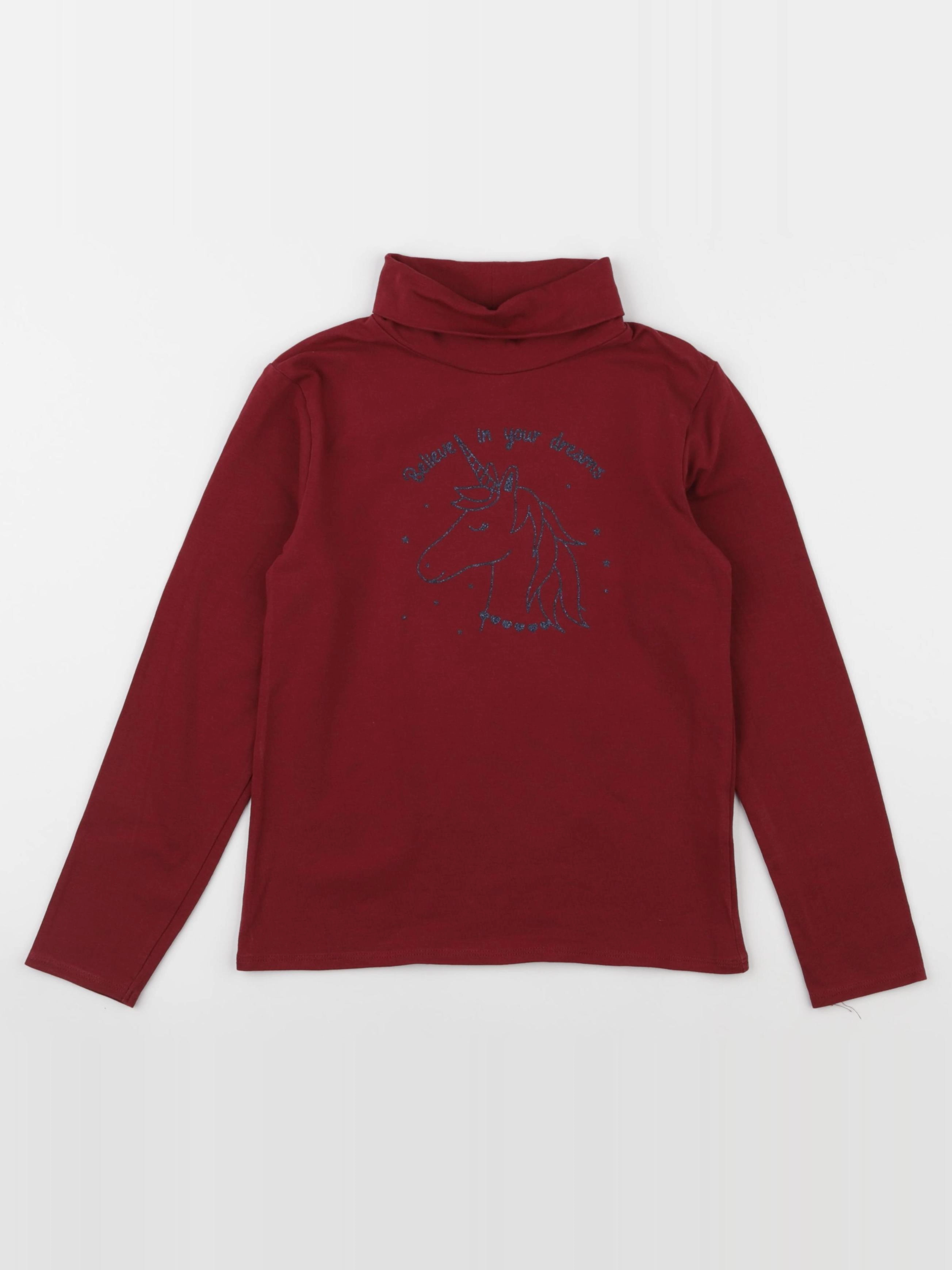 Vertbaudet - sous-pull rouge - 8 ans