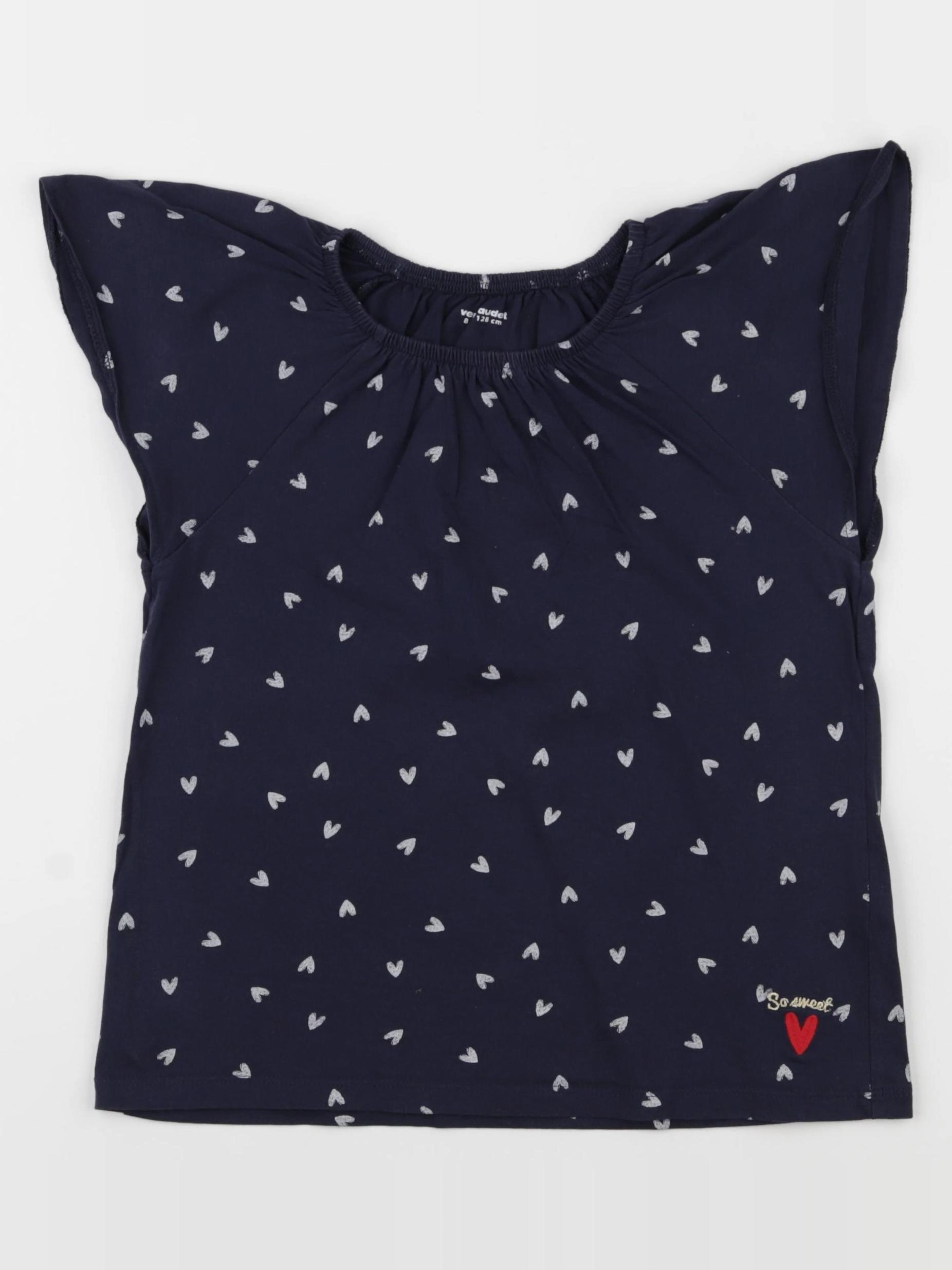 Vertbaudet - tee-shirt bleu - 8 ans