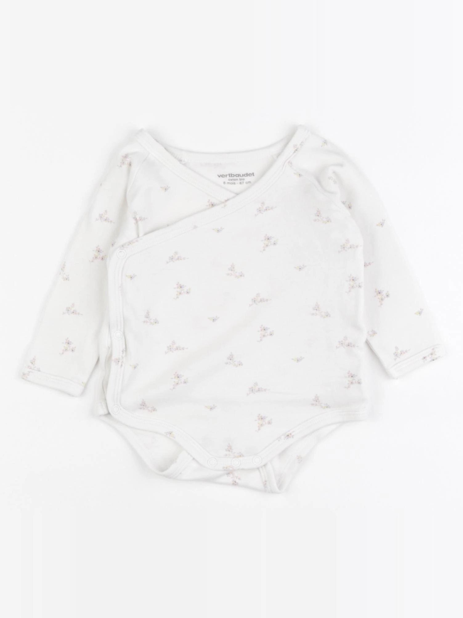 Vertbaudet - body beige - 6 mois
