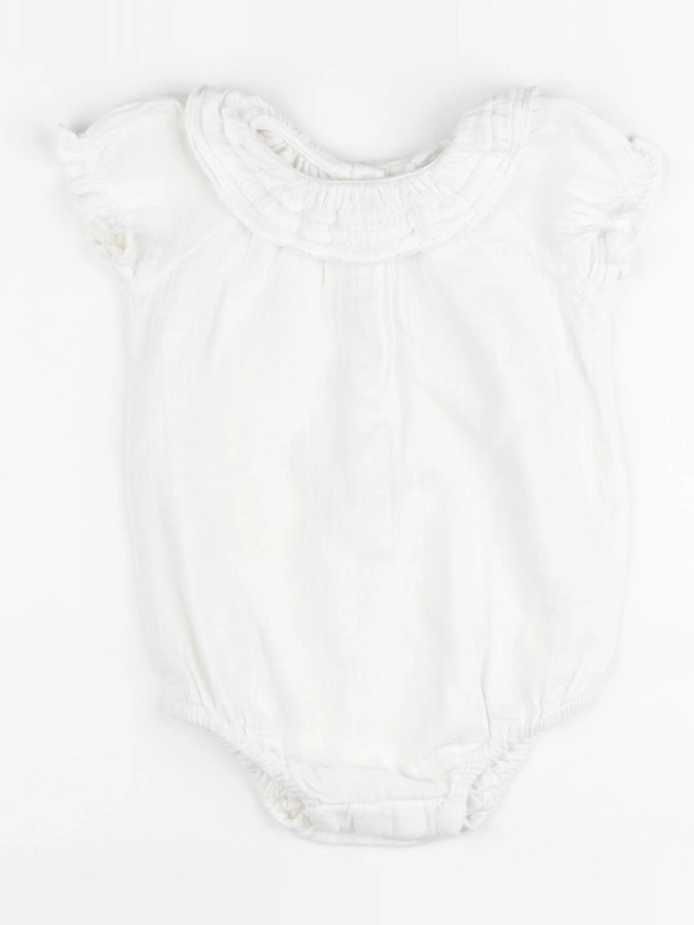 Vertbaudet - combinaison blanc - 9 mois