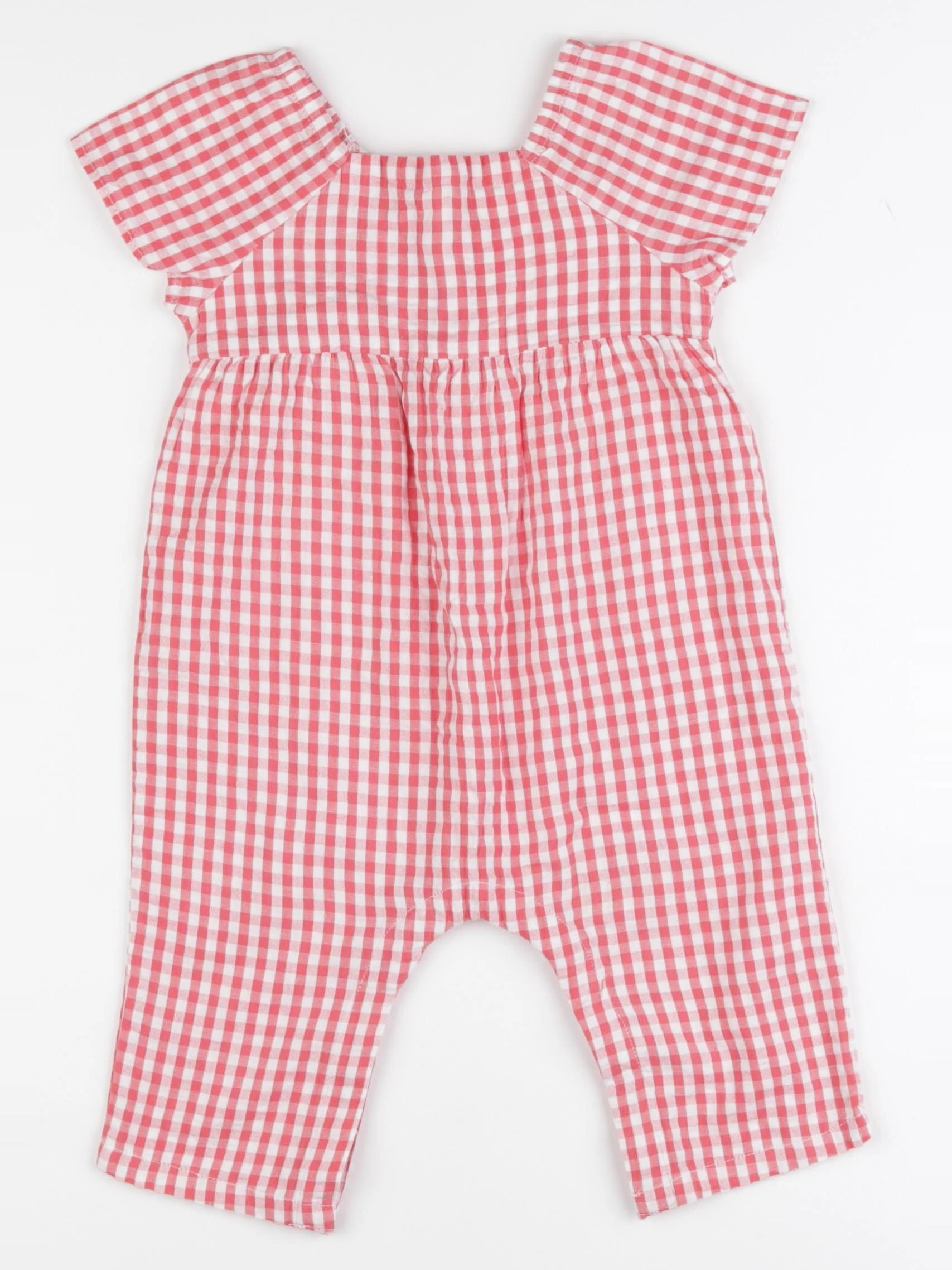 Vertbaudet - combinaison rouge - 9 mois