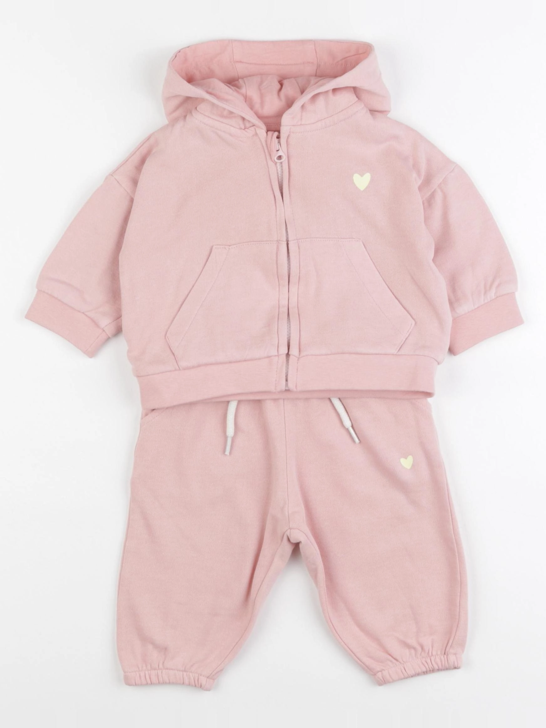 Vertbaudet - ensemble rose - 6 mois