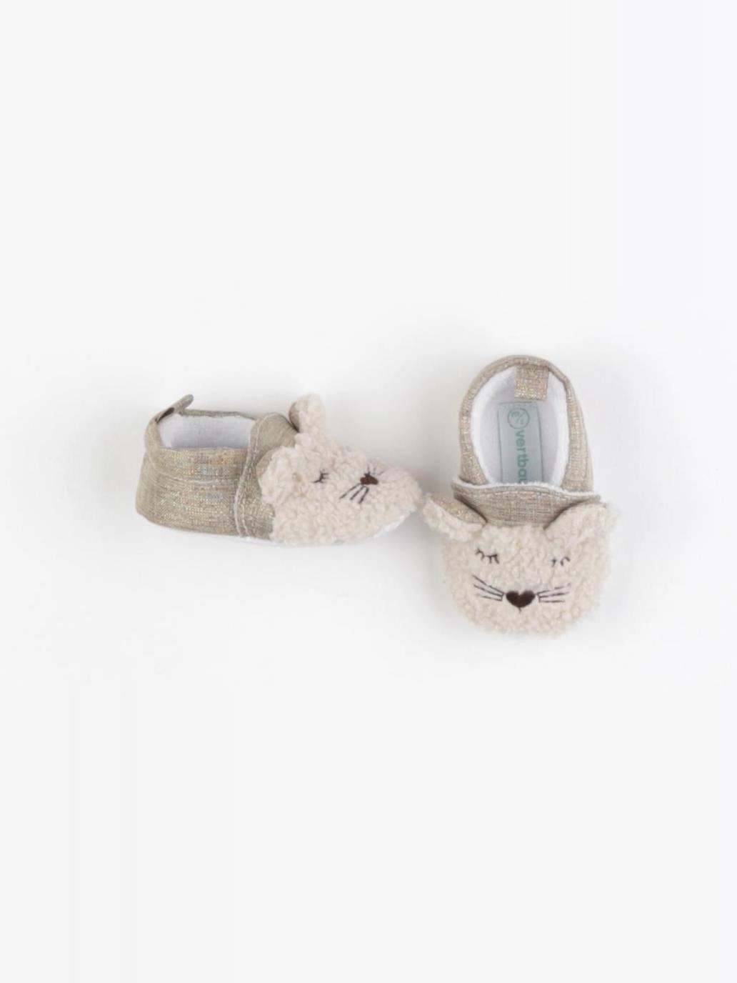 Vertbaudet - chaussons beige - pointure 17