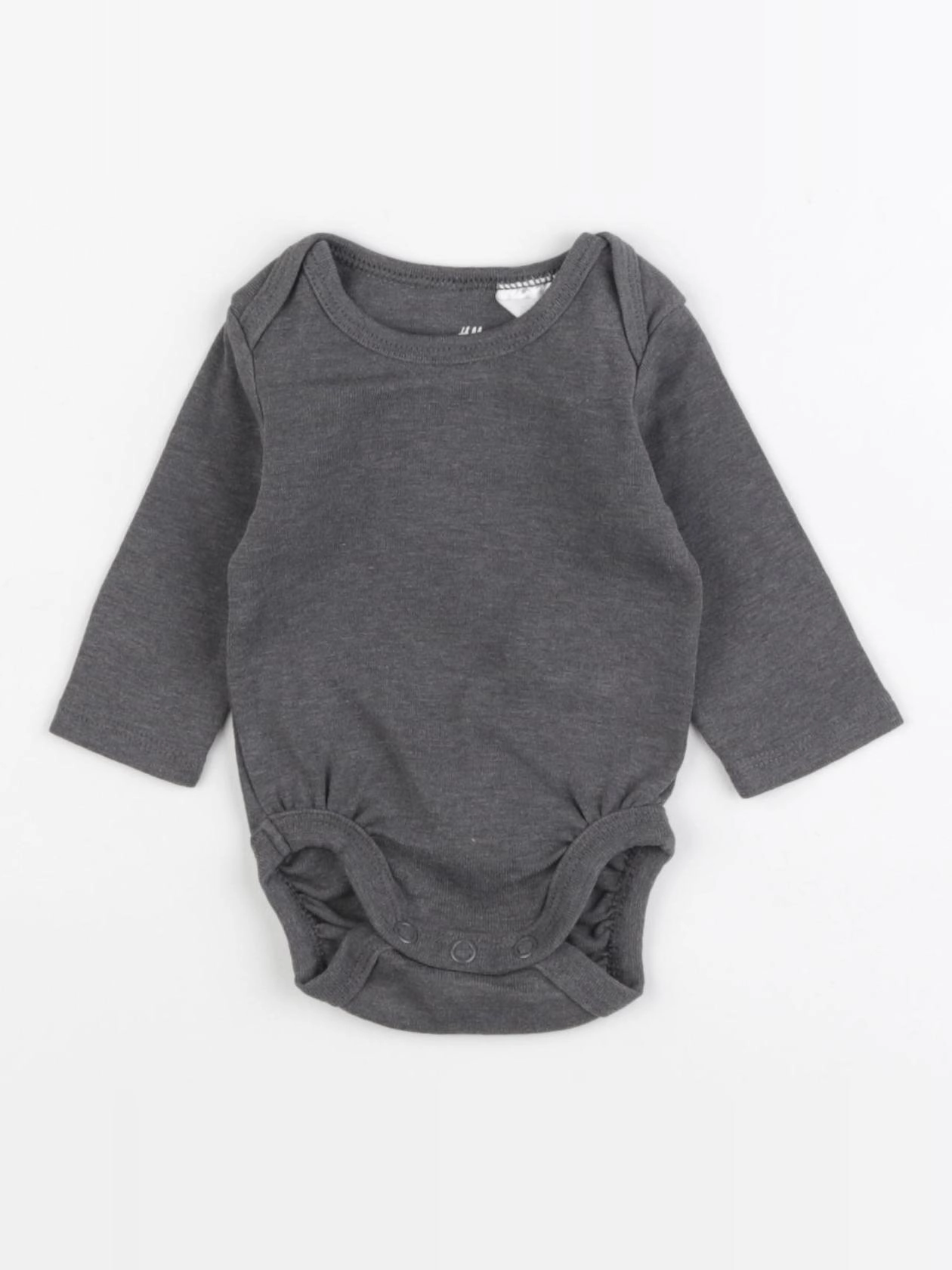 H&M - body gris - 0/1 mois