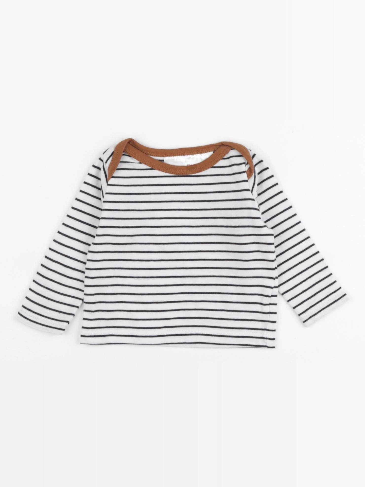 H&M - tee-shirt bleu - 0/1 mois