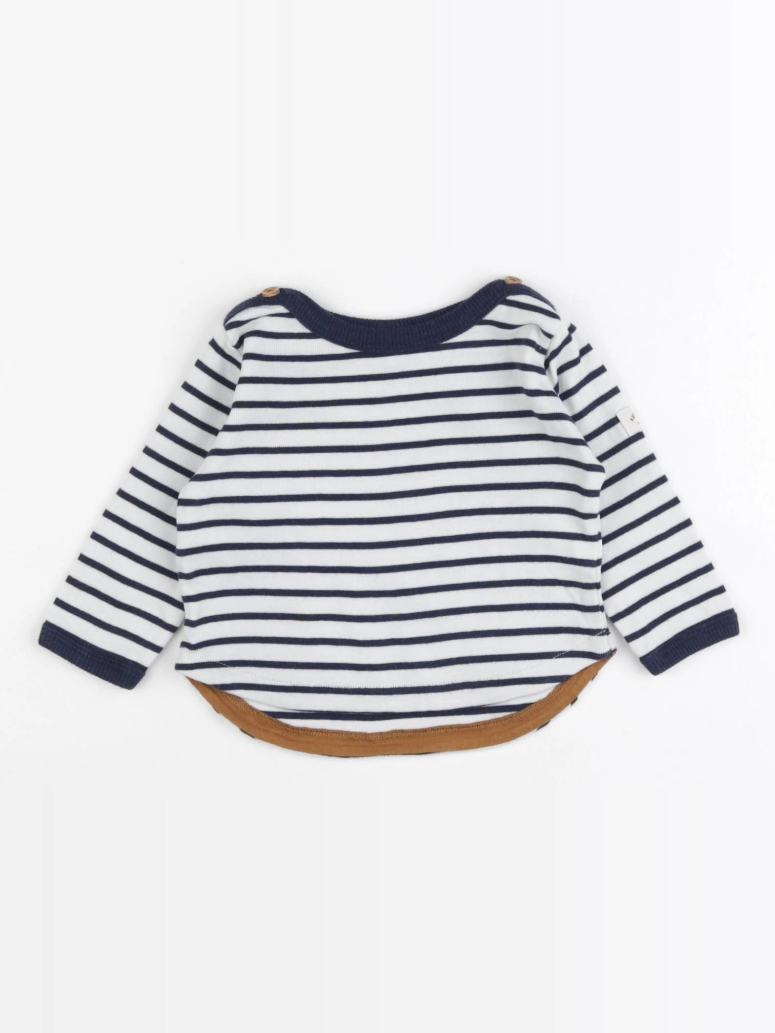 H&M - tee-shirt bleu - 2/4 mois