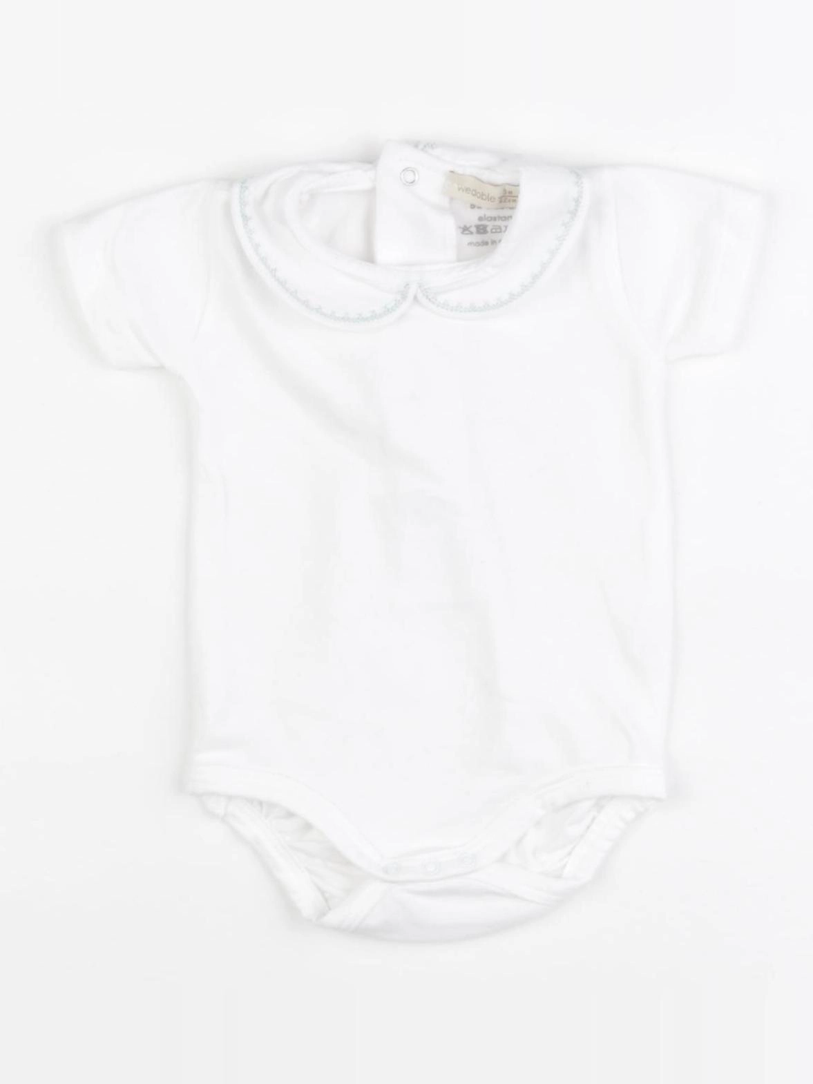 Wedoble - body à col blanc - 3 mois