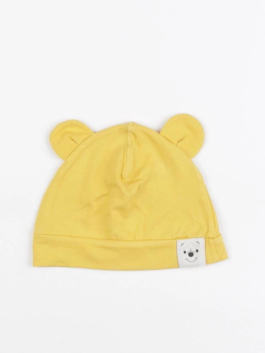 H&M - bonnet de naissance jaune - 2/4 mois