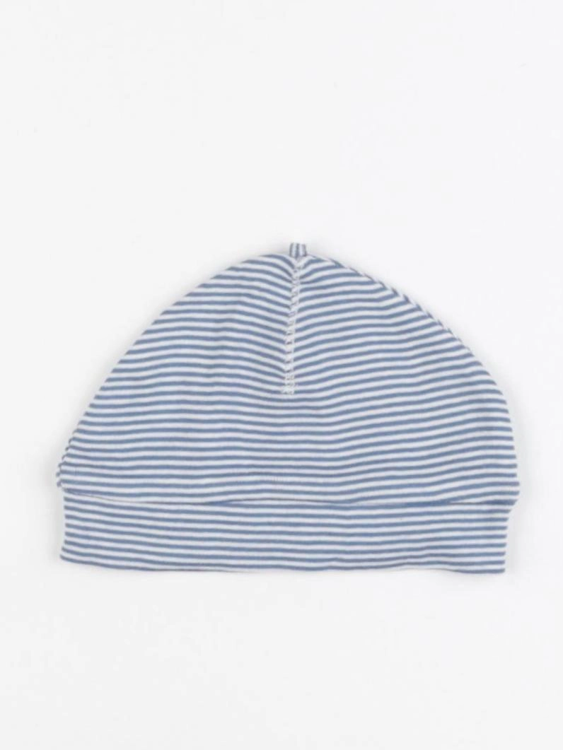 H&M - bonnet de naissance bleu - 2/4 mois