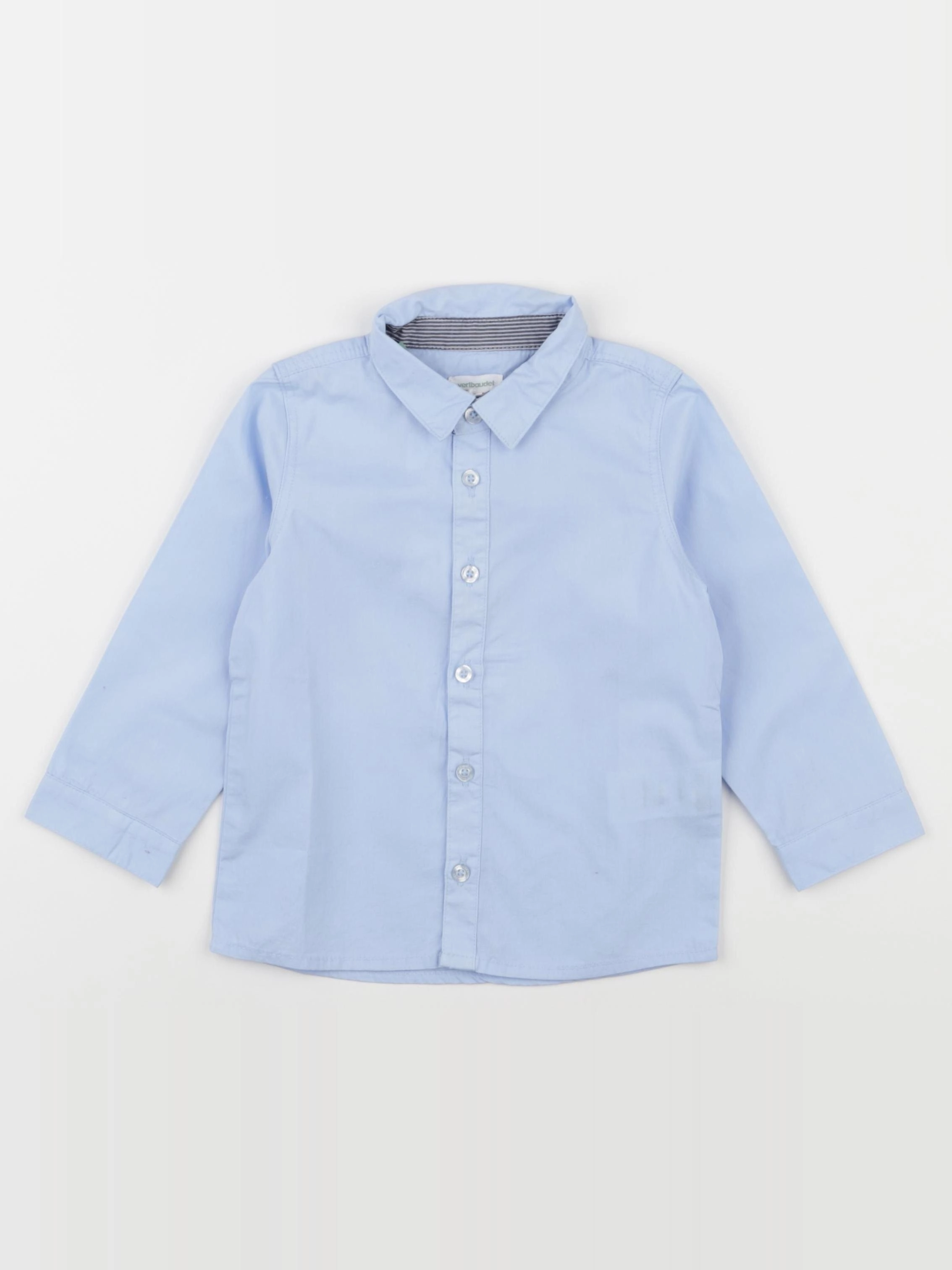 Vertbaudet - chemise bleu - 2 ans