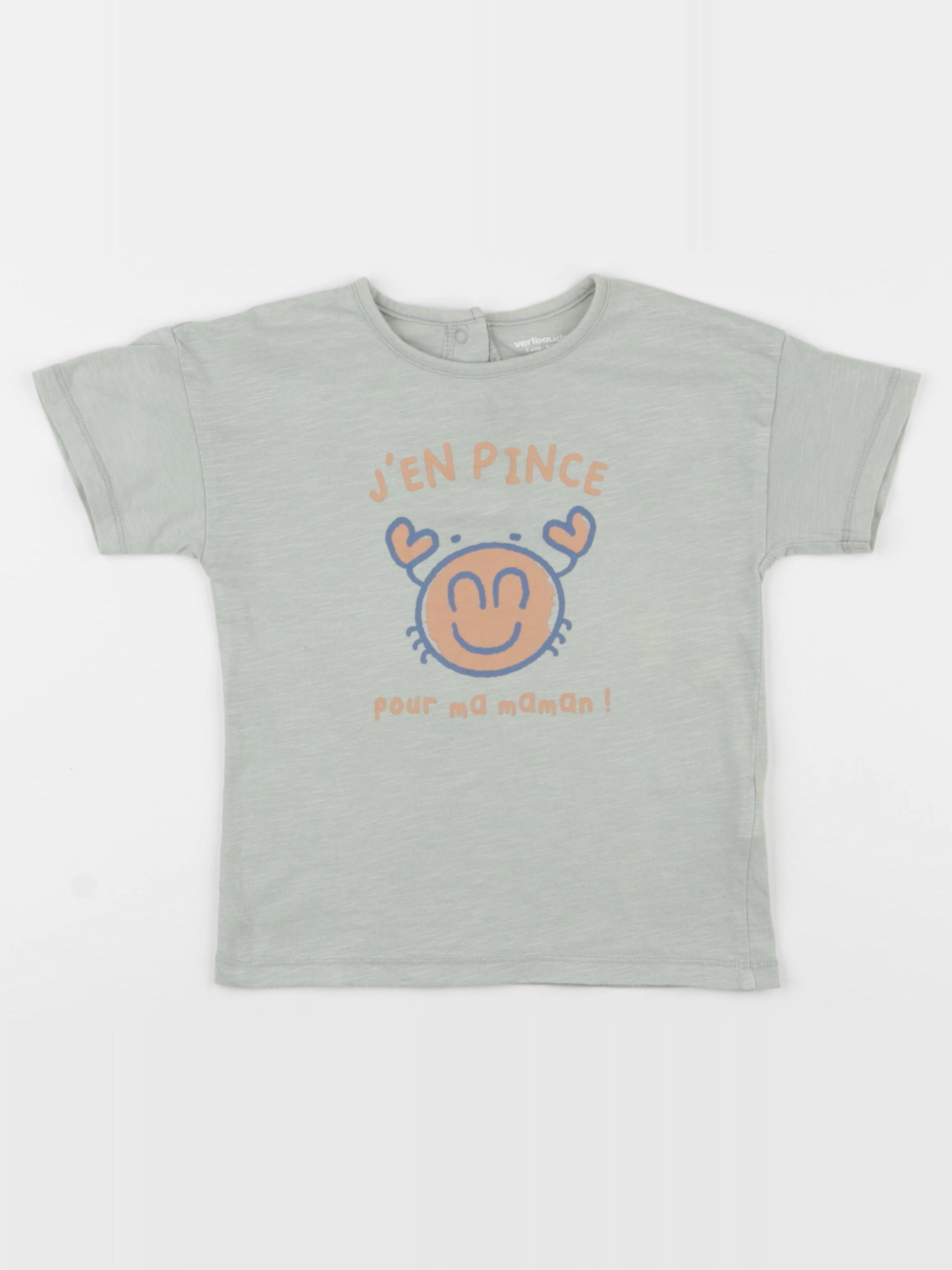 Vertbaudet - tee-shirt vert - 3 ans