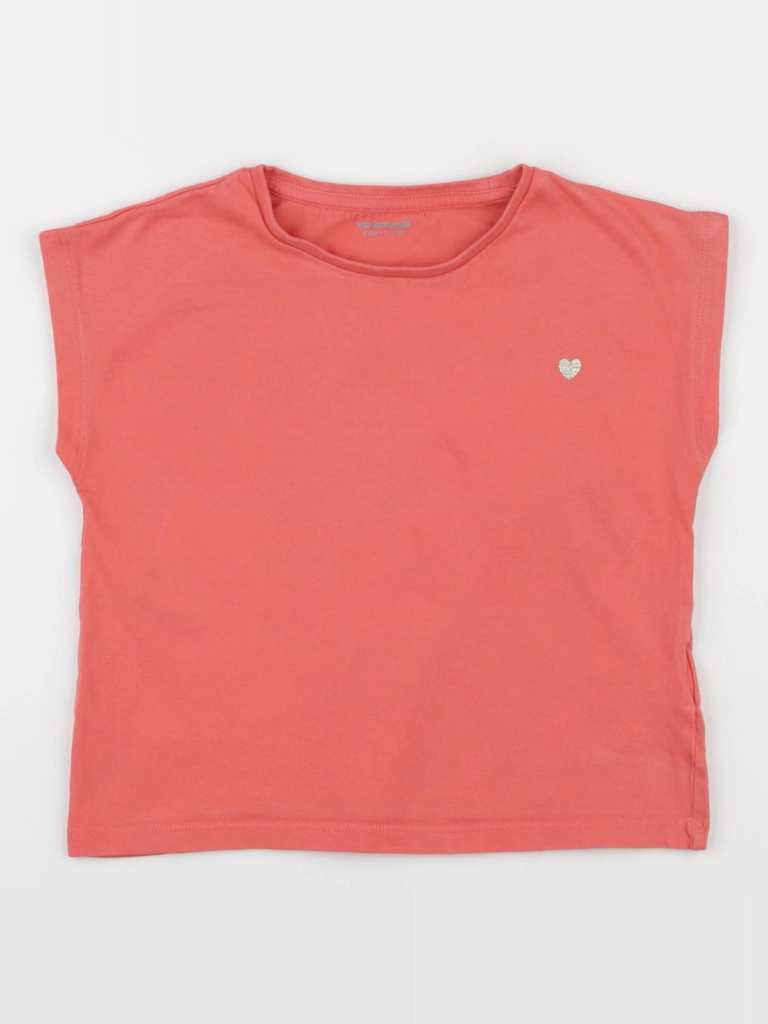 Vertbaudet - tee-shirt rose, or - 4 ans