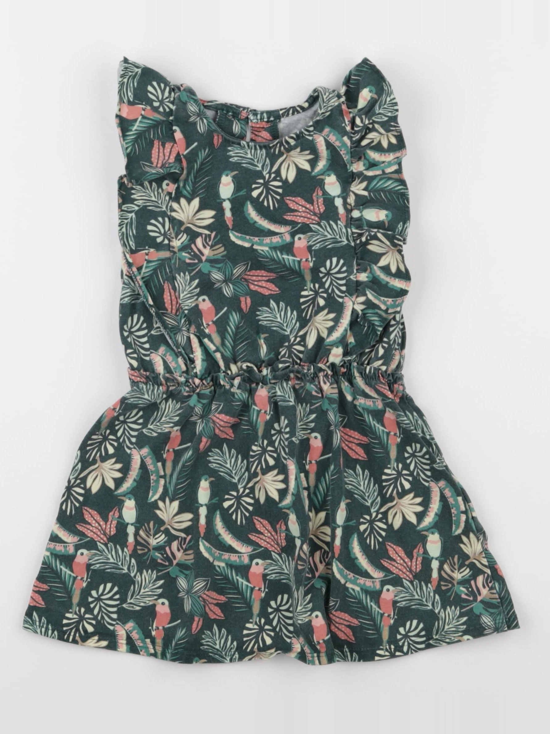 Vertbaudet - robe vert - 3 ans