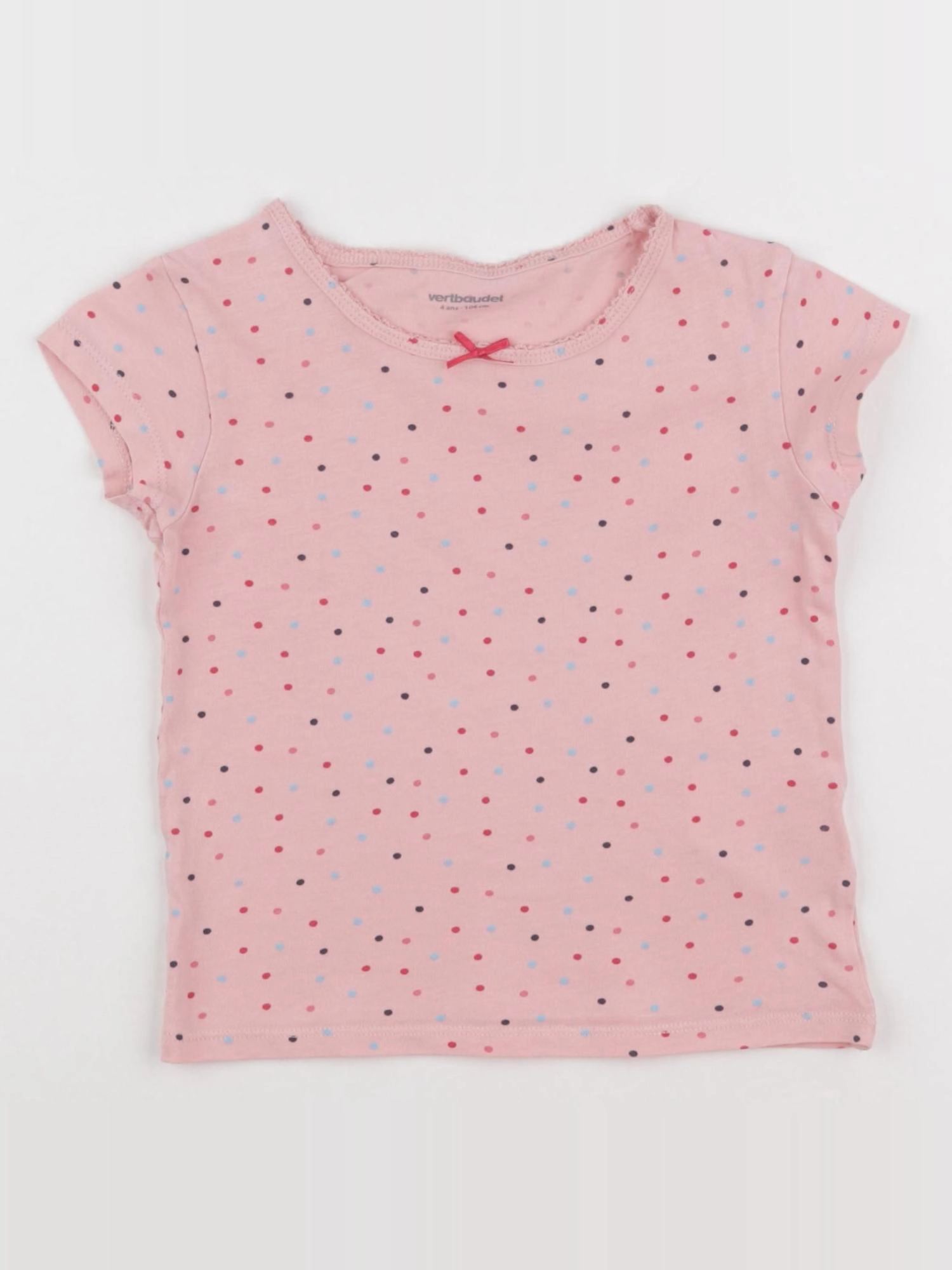 Vertbaudet - maillot de corps rose - 4 ans