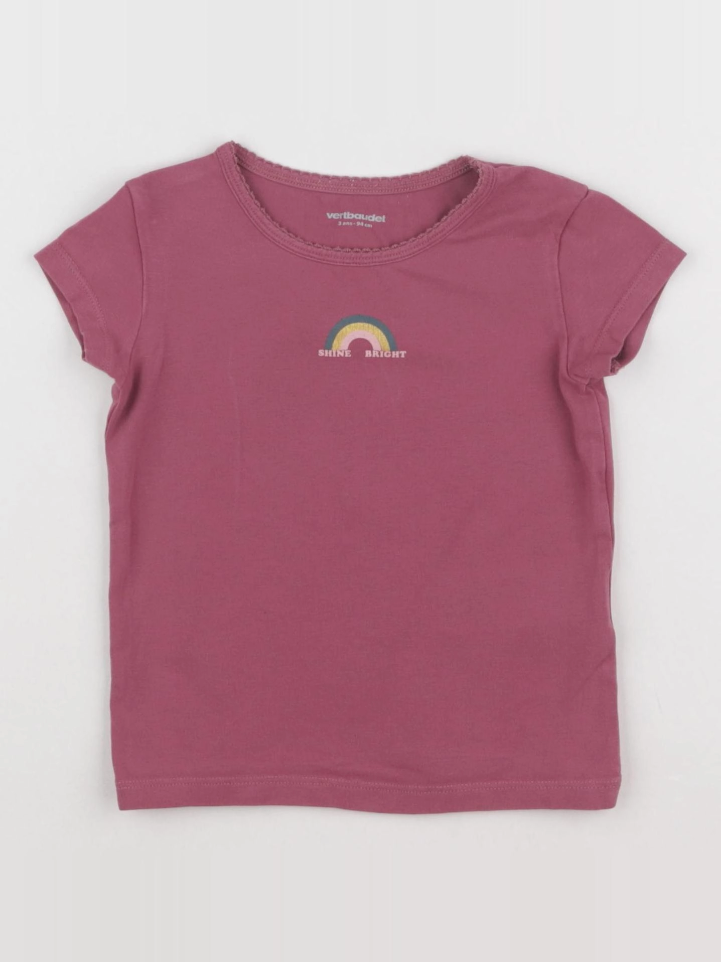 Vertbaudet - maillot de corps rose - 3 ans