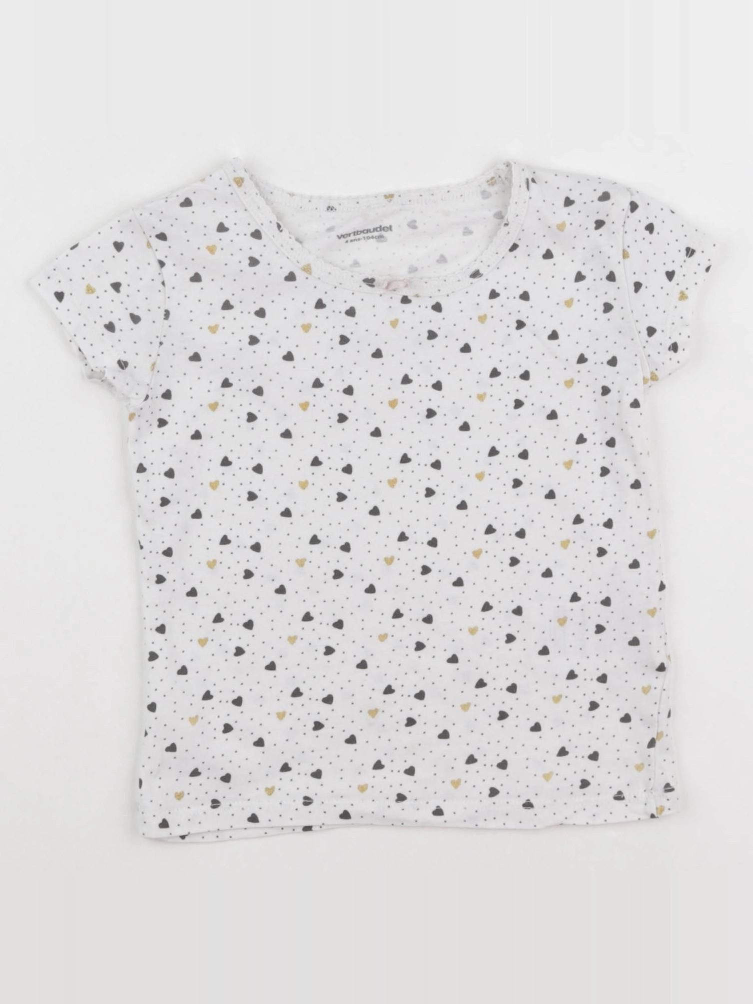 Vertbaudet - maillot de corps blanc - 4 ans