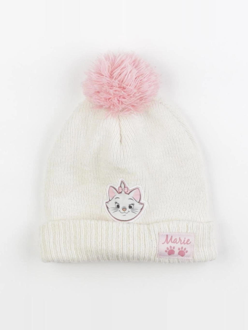 Vertbaudet - bonnet blanc - 4 ans