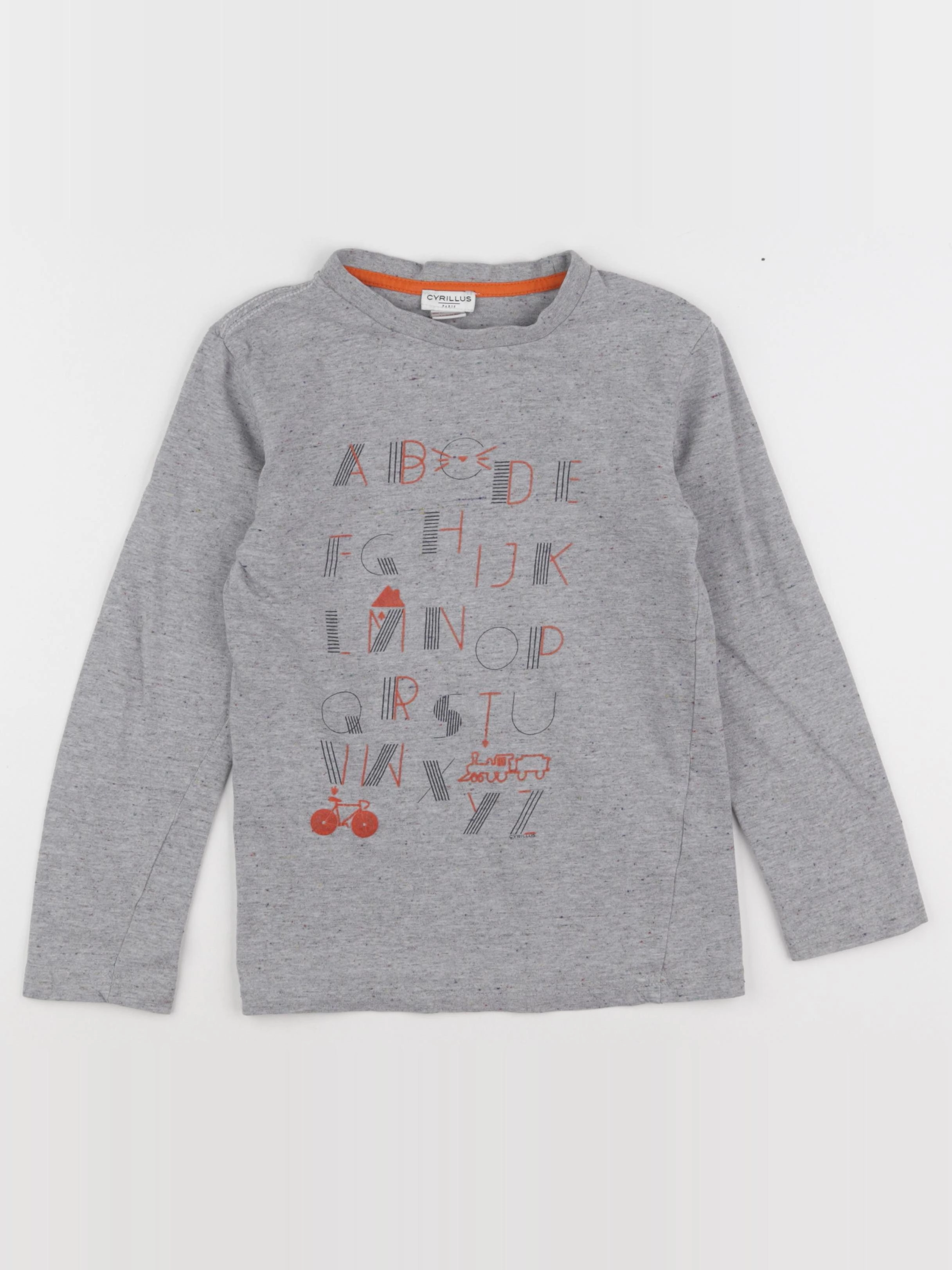 Cyrillus - tee-shirt gris - 8 ans