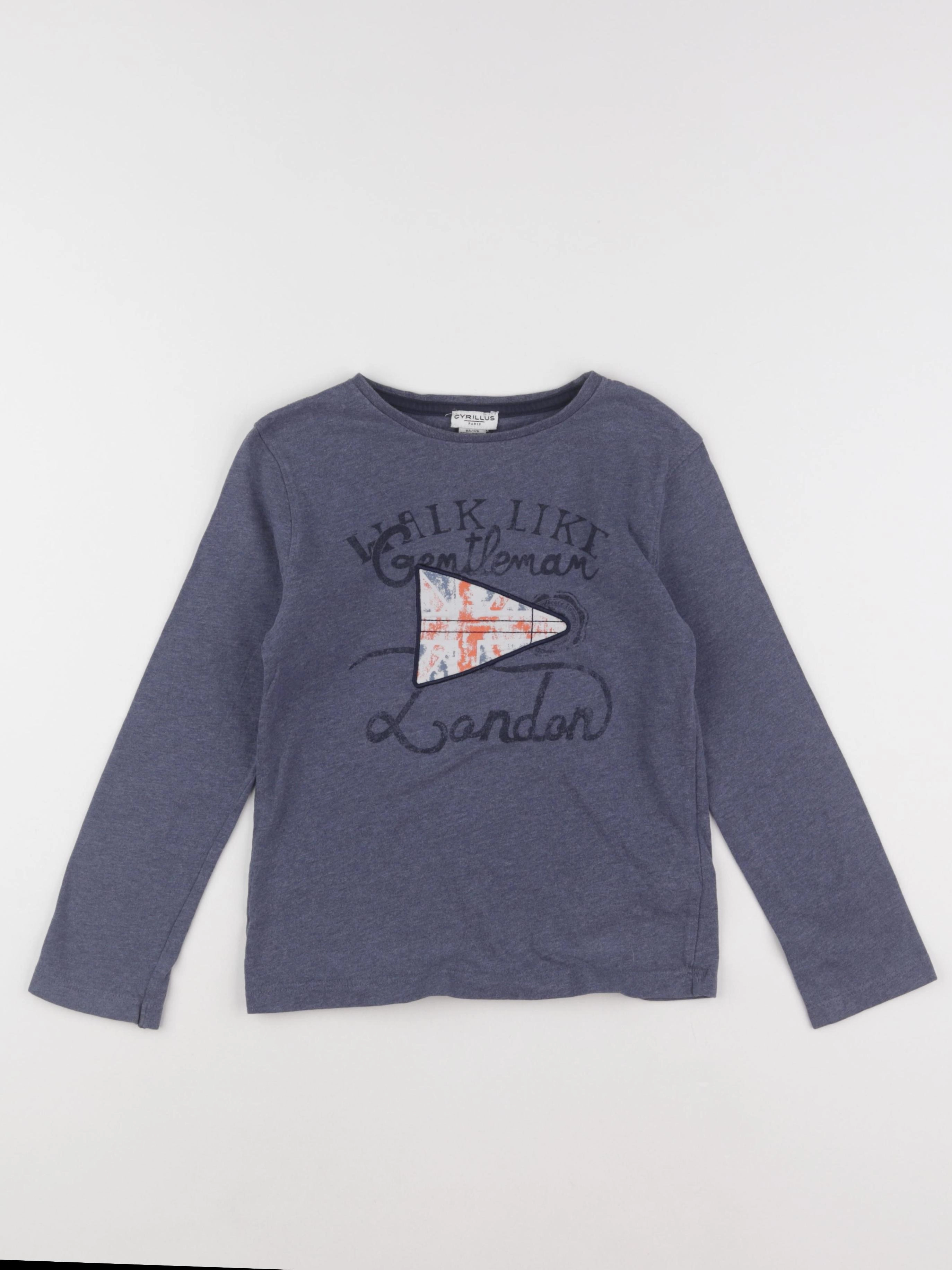 Cyrillus - tee-shirt bleu - 8 ans