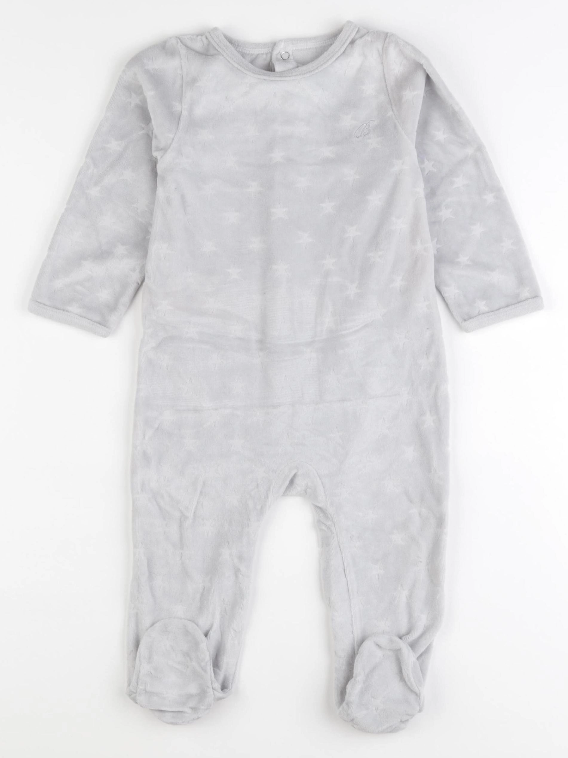 Bouchara - pyjama velours gris - 18 mois