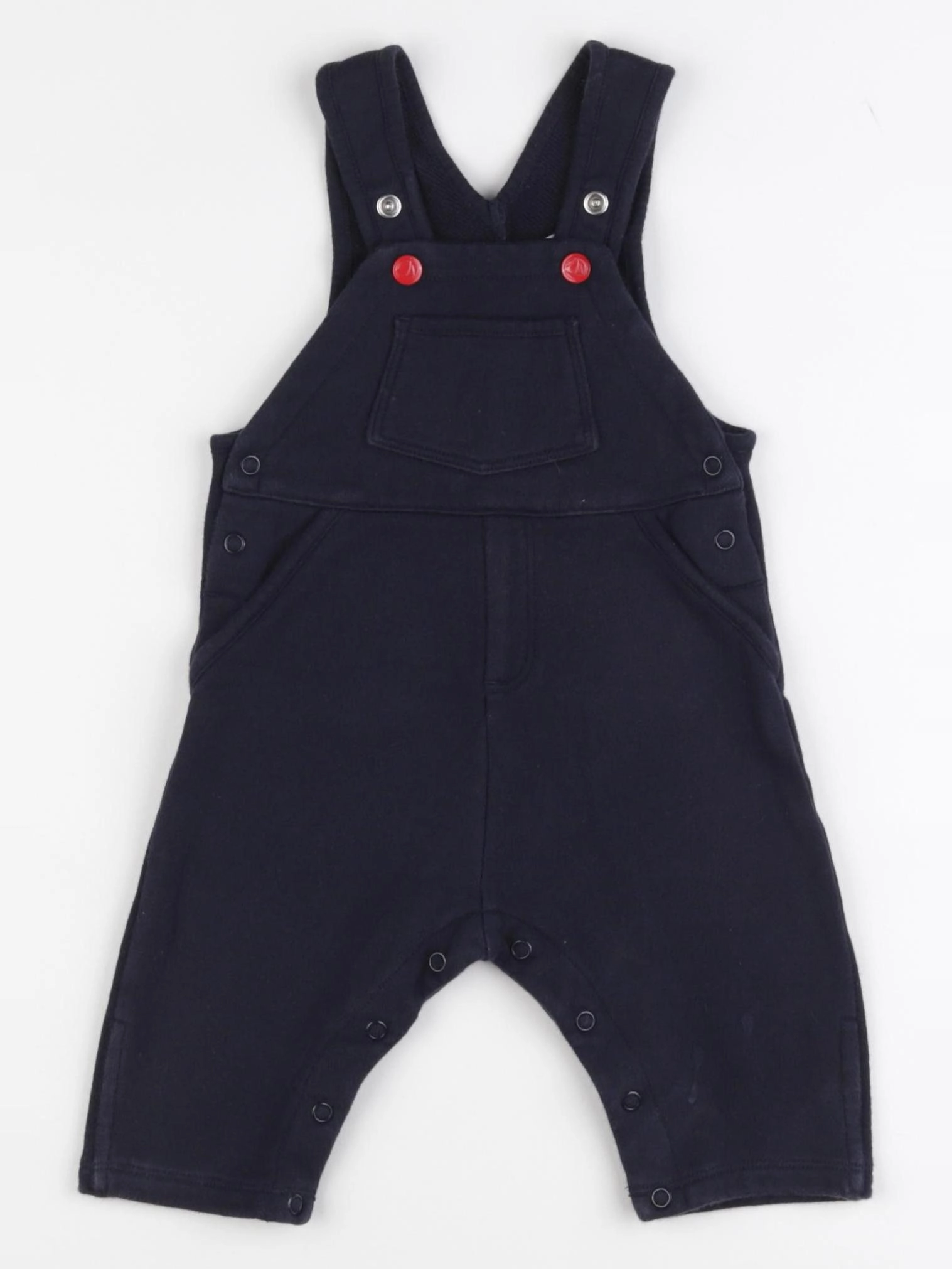 Petit Bateau - salopette bleu - 6 mois