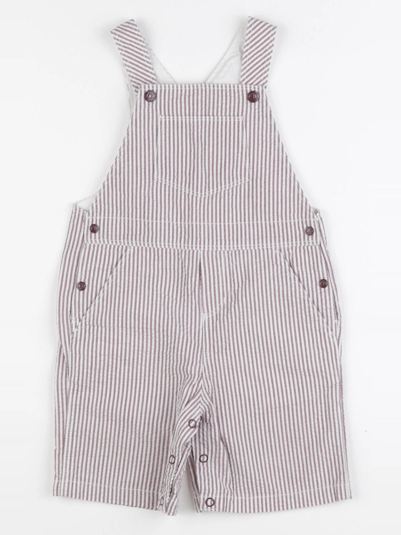 Petit Bateau - salopette blanc, rouge - 24 mois