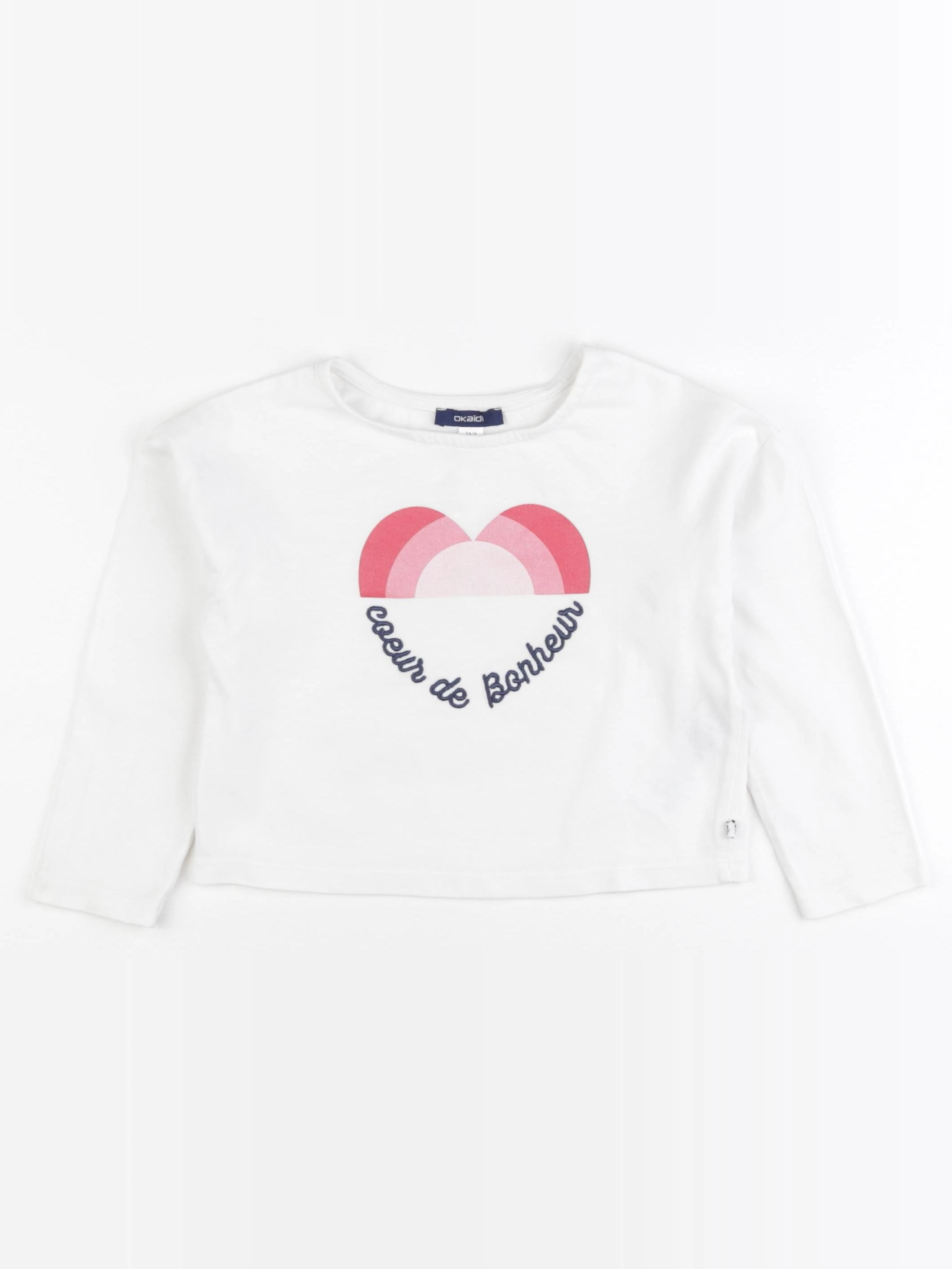 Okaidi - tee-shirt blanc - 3 ans