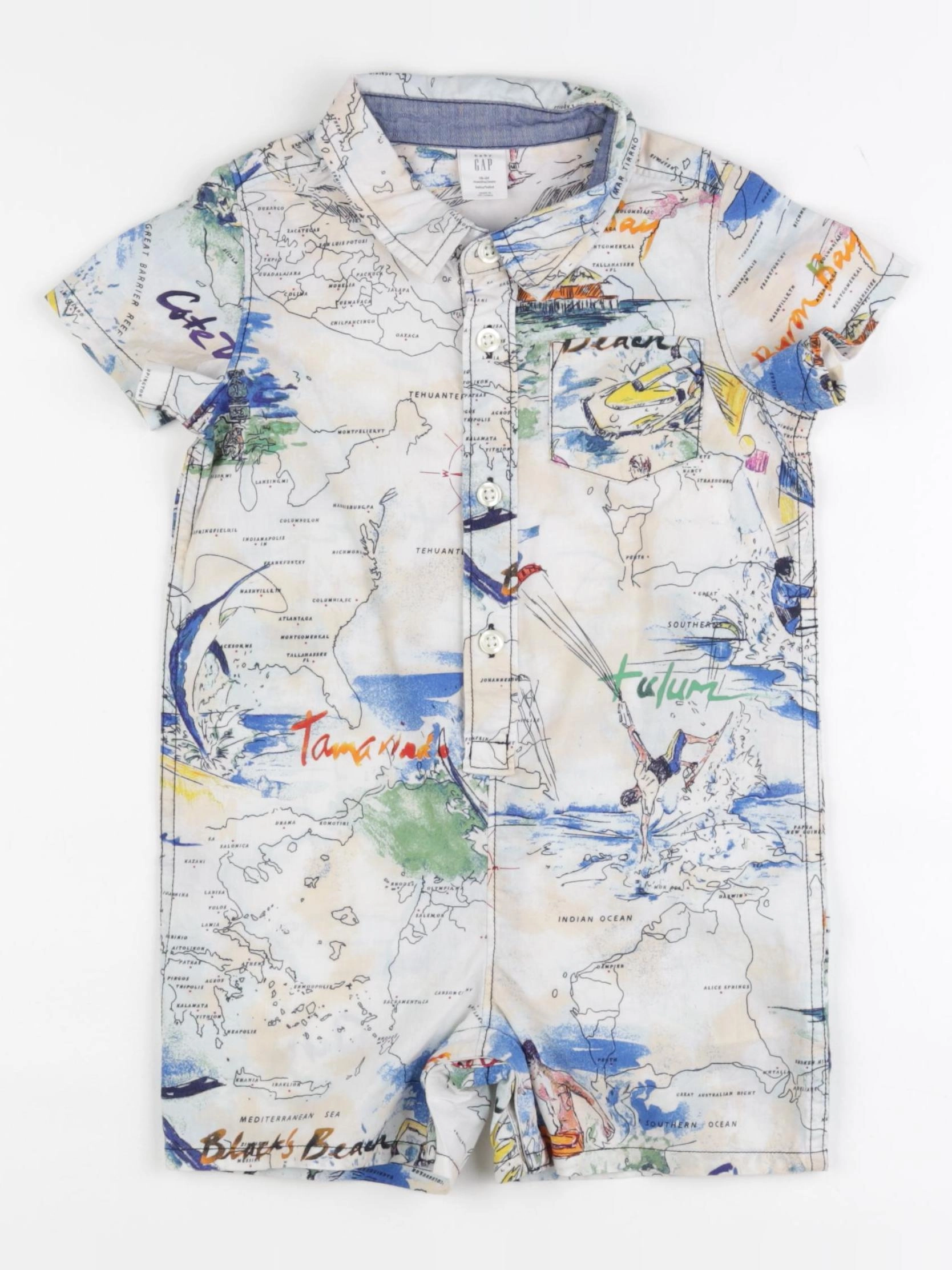 GAP - combinaison multicolore - 18/24 mois