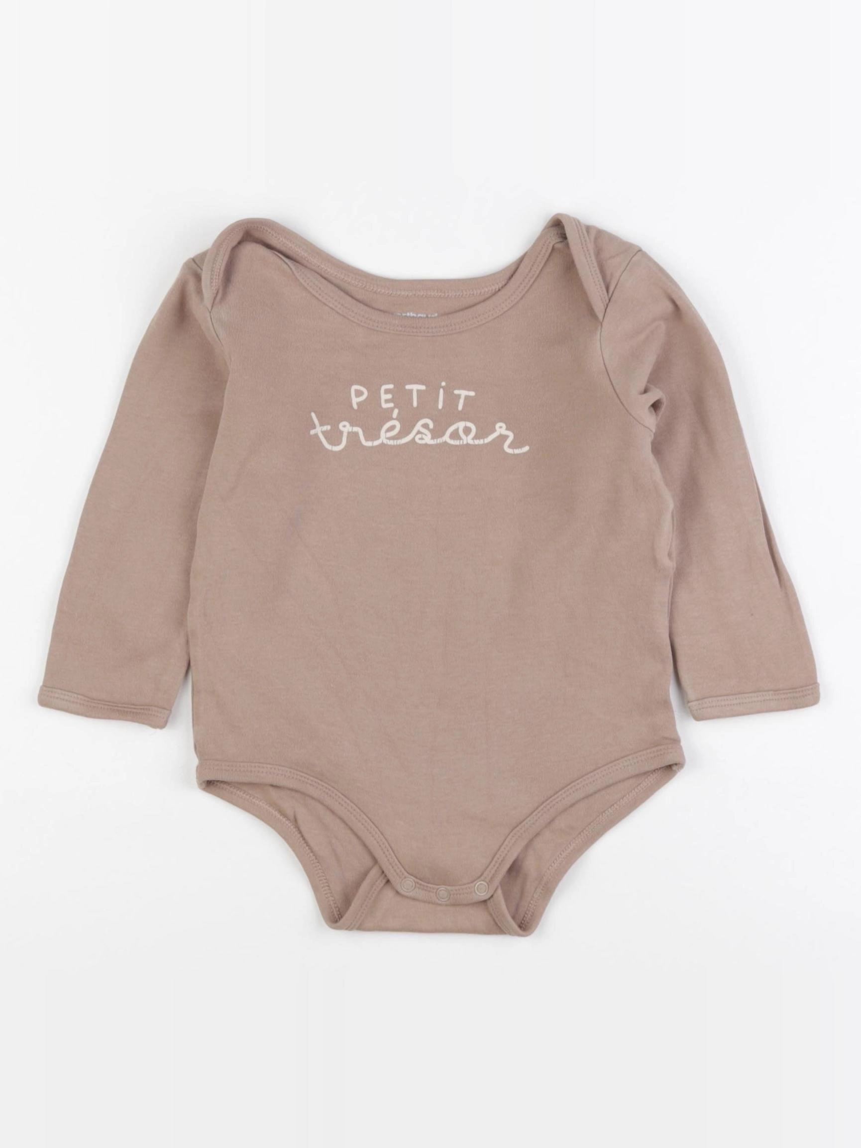 Vertbaudet - body marron - 24 mois