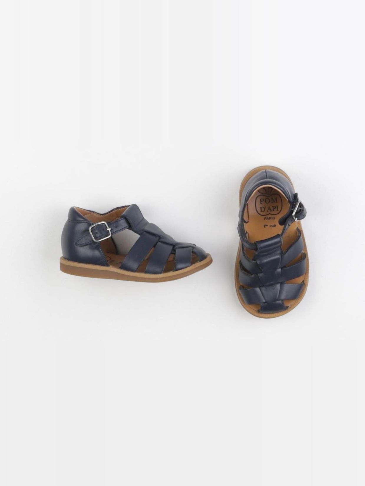 Pom d'Api - sandales bleu - pointure 21