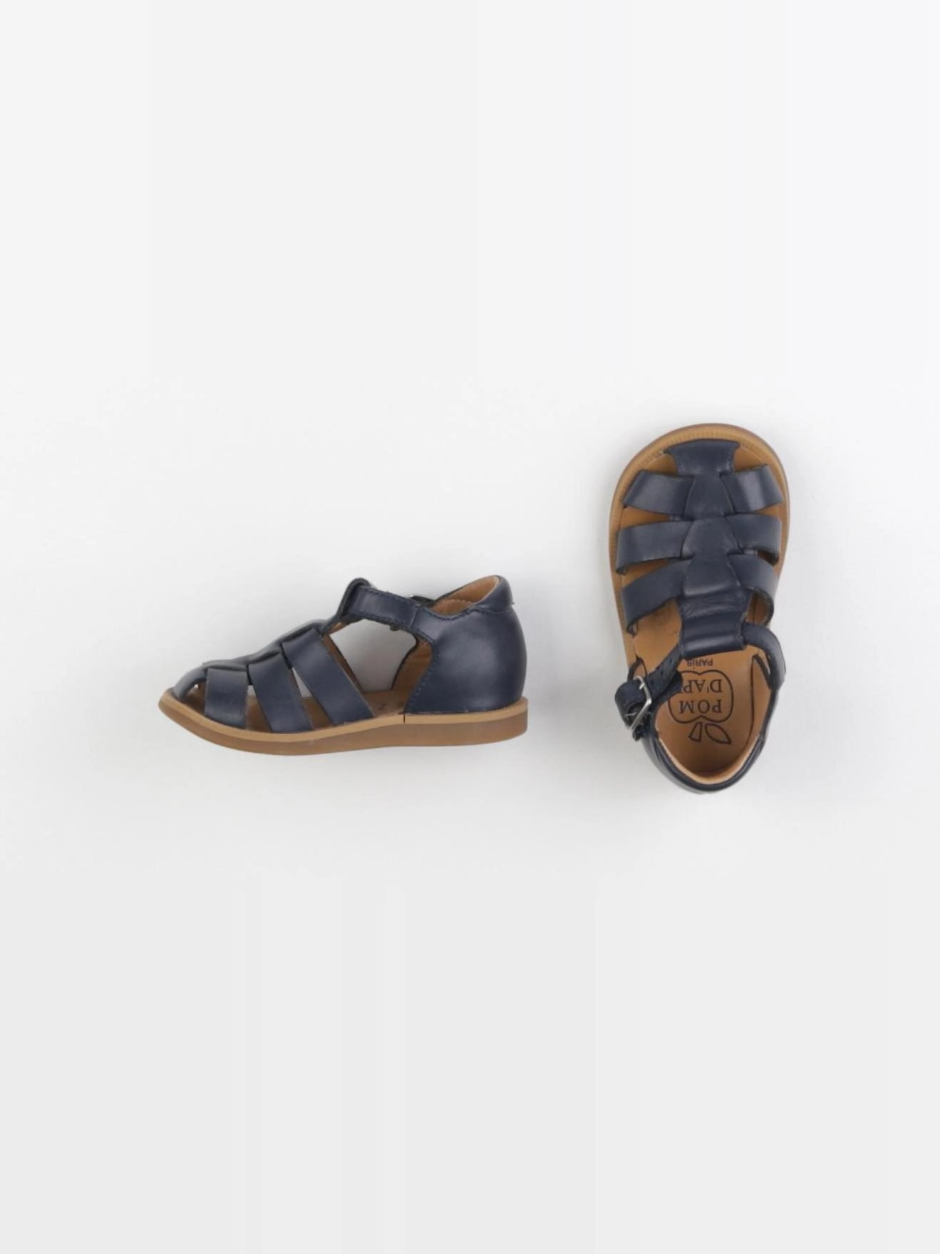 Pom d'Api - sandales bleu - pointure 21