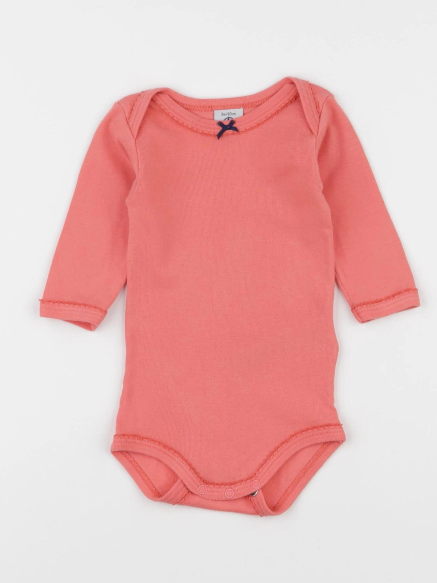 Petit Bateau - body rose - 3 mois