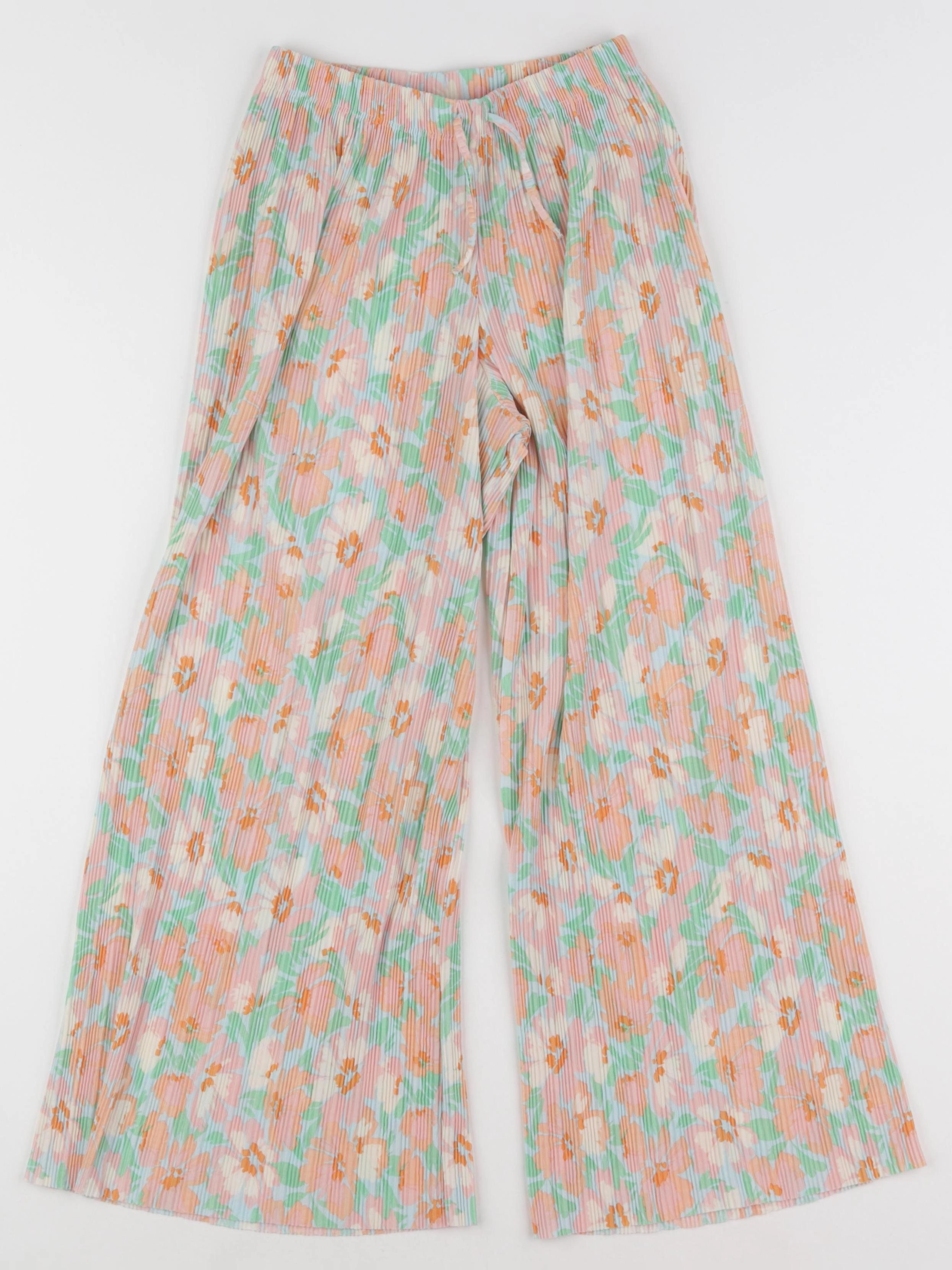 Zara - pantalon rose, orange, vert - 9 ans