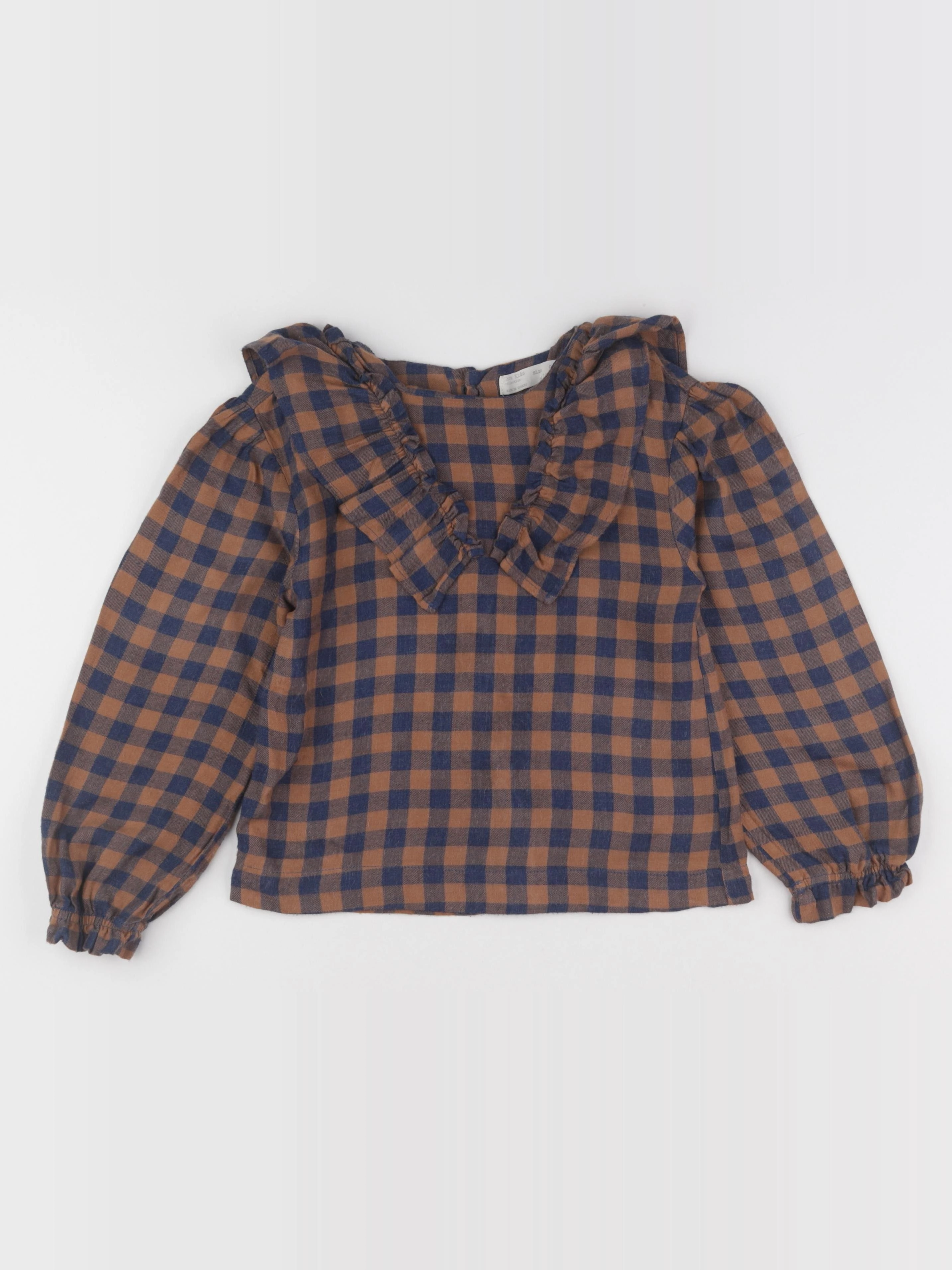 Zara - blouse bleu, marron - 9 ans