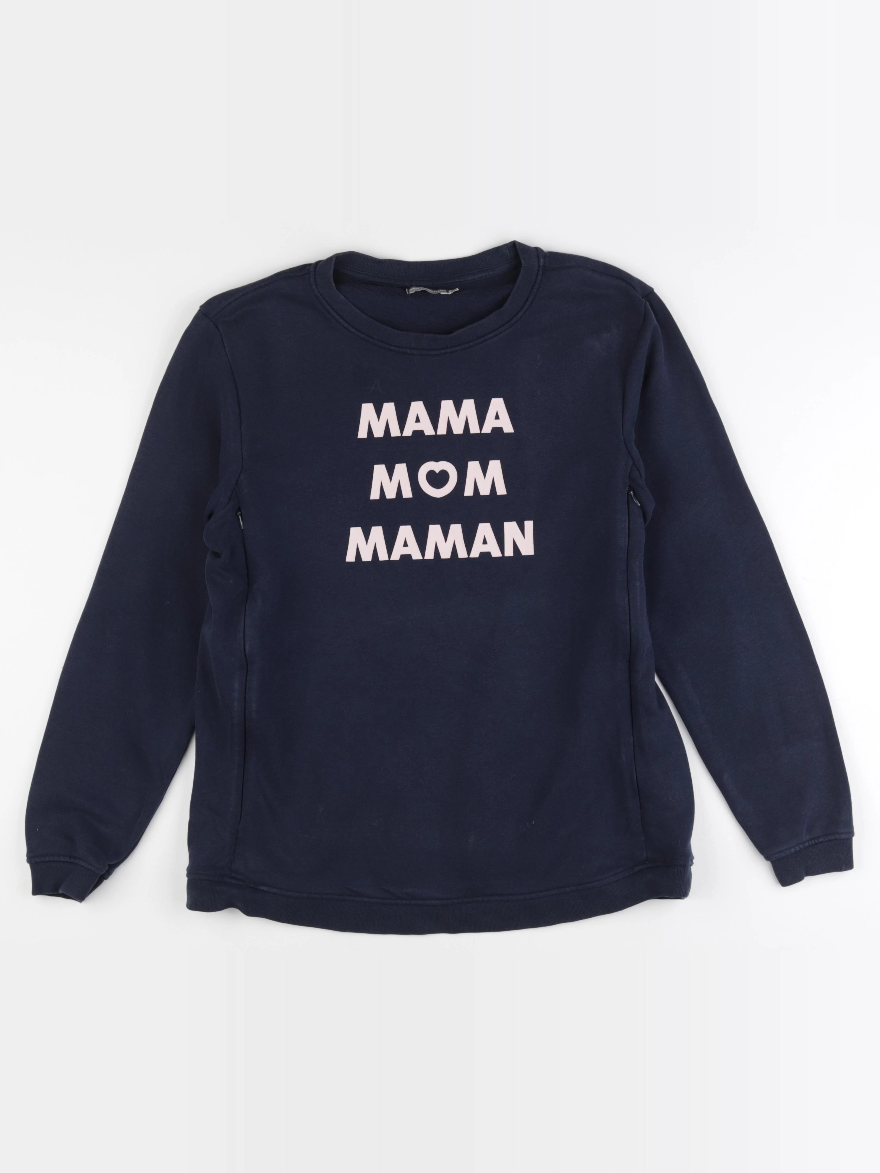 Vertbaudet - sweat allaitement bleu - 34 à 36