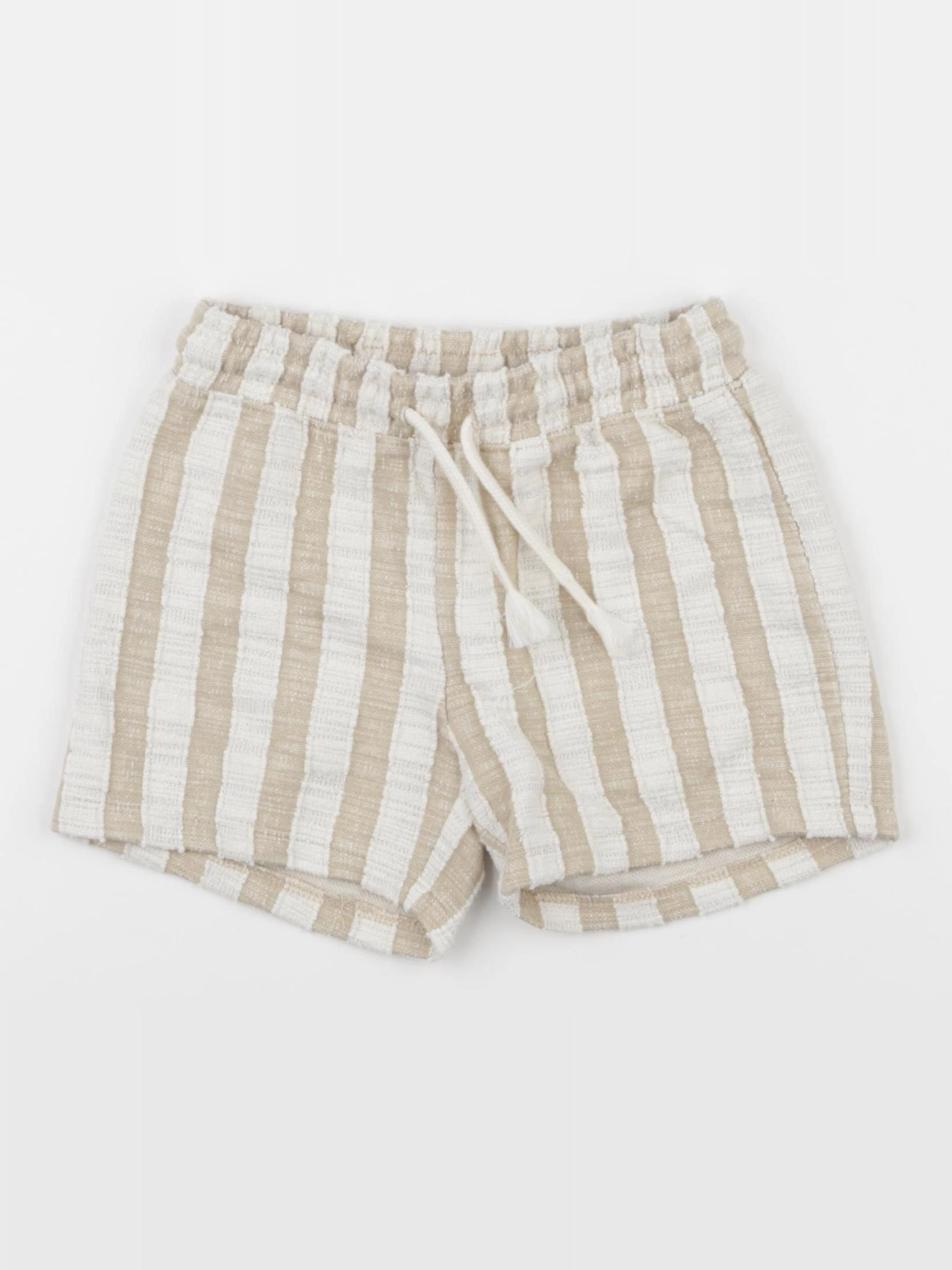 H&M - short beige, blanc - 3 ans