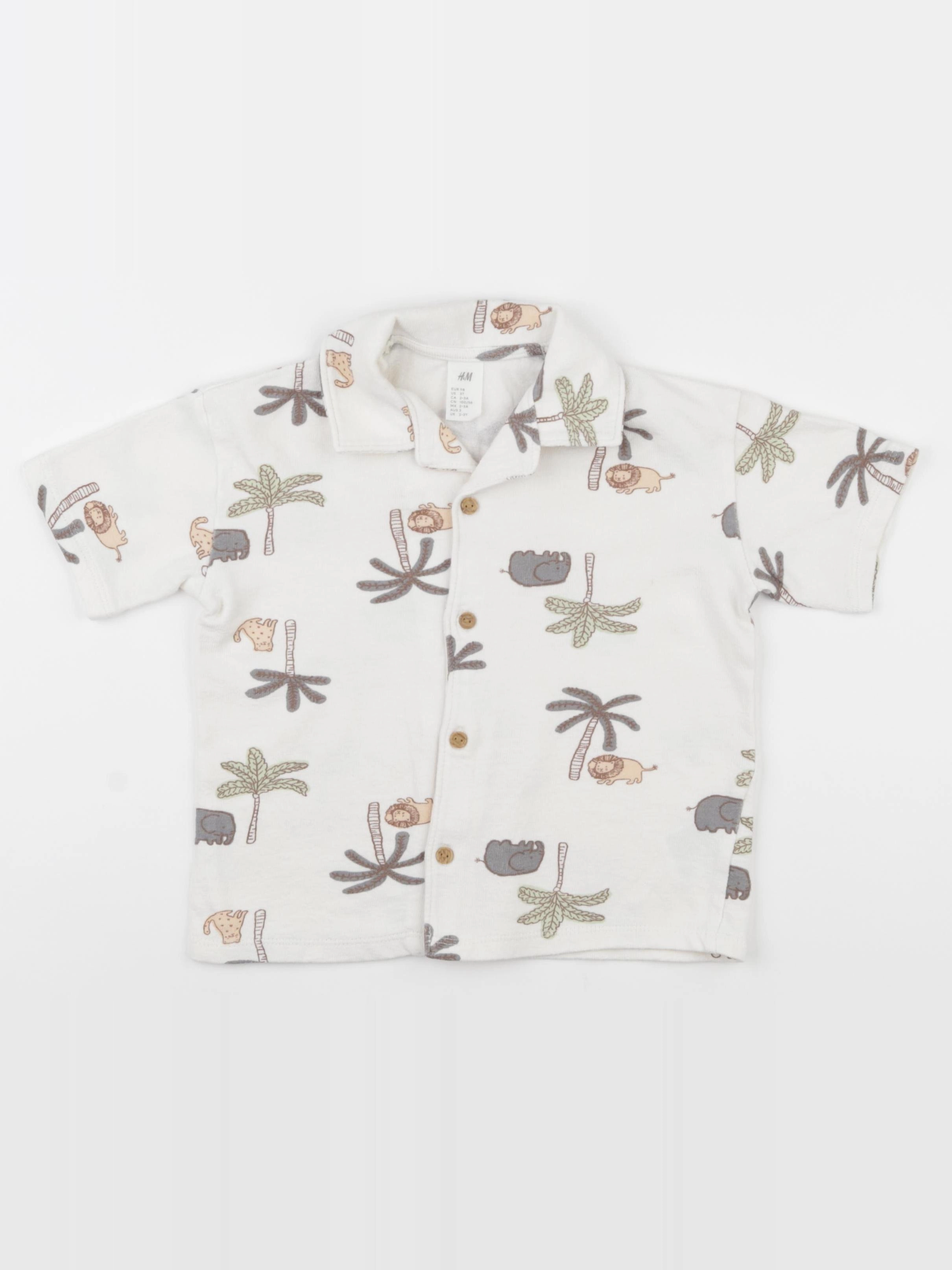 H&M - polo blanc - 3 ans