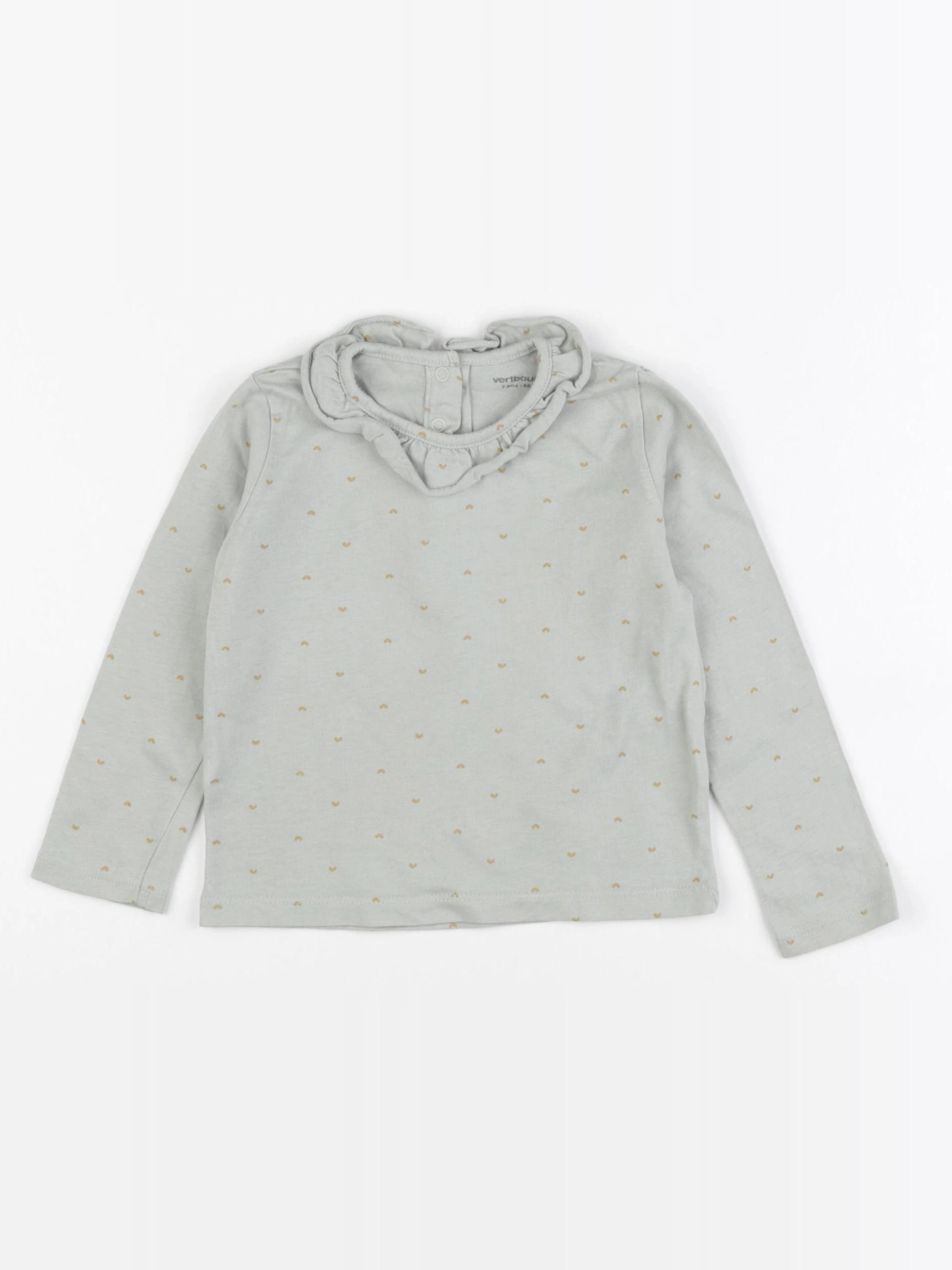 Vertbaudet - tee-shirt vert - 2 ans