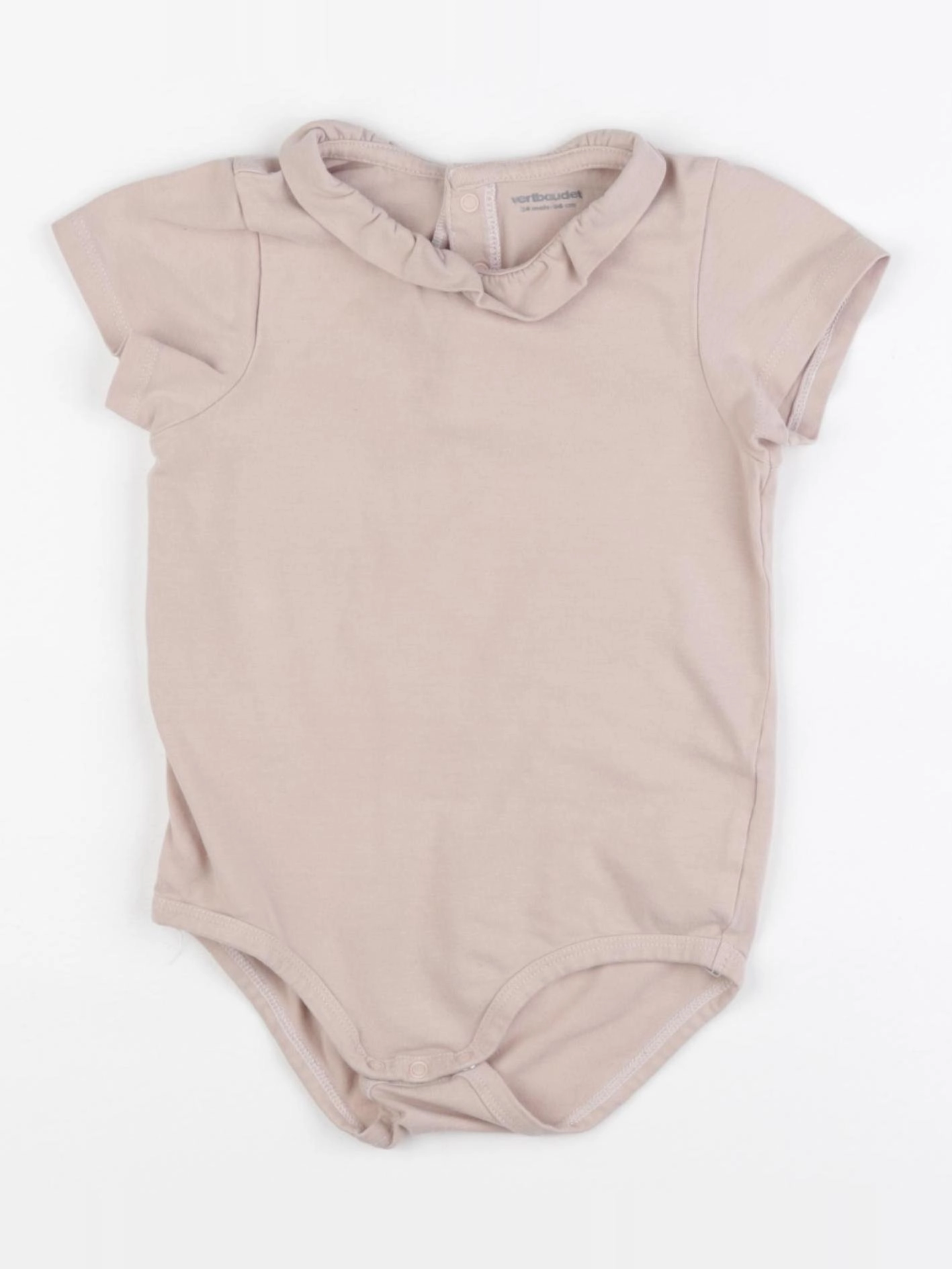 Vertbaudet - body à col rose - 24 mois