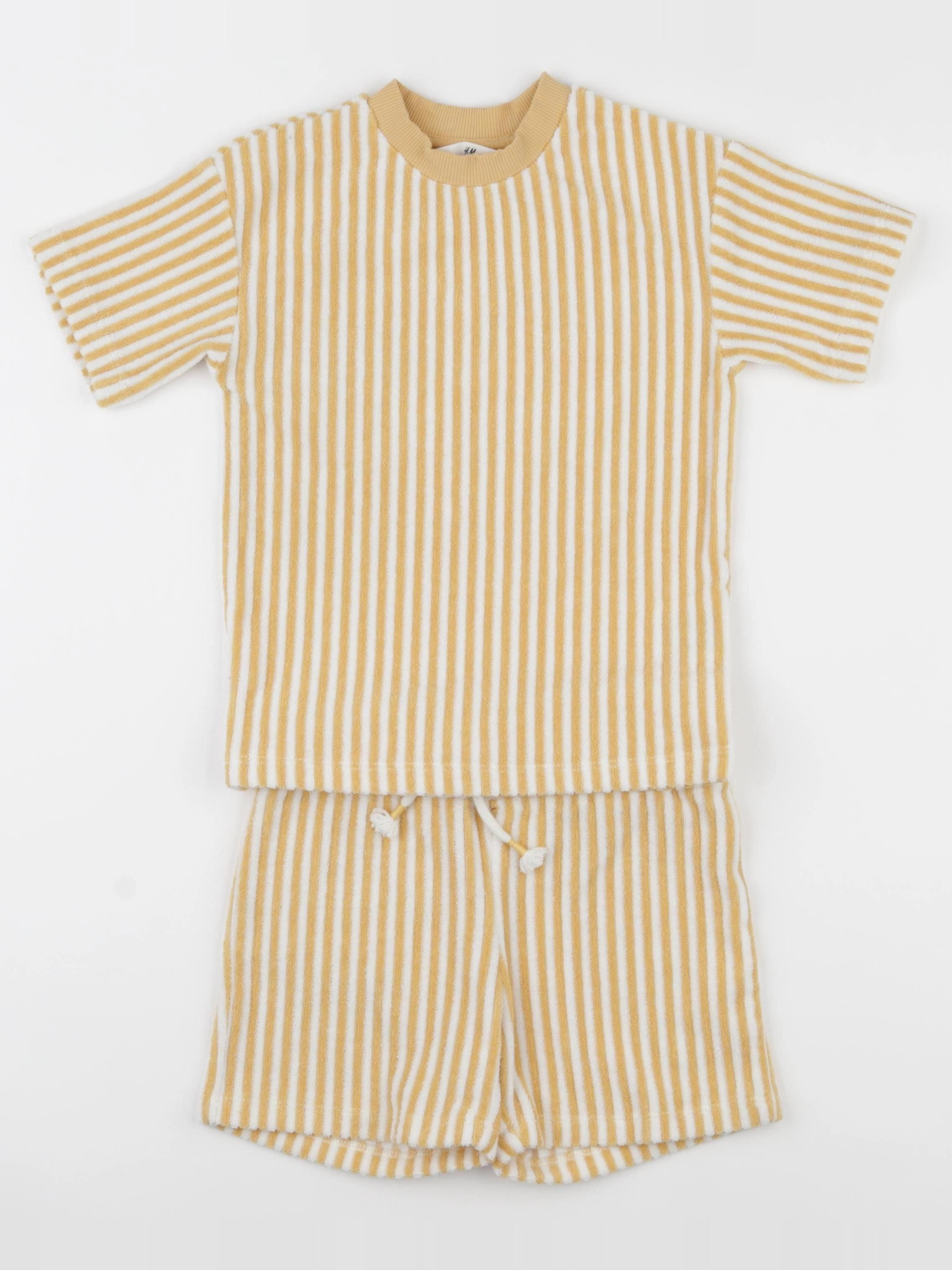 H&M - ensemble jaune, blanc - 3 ans