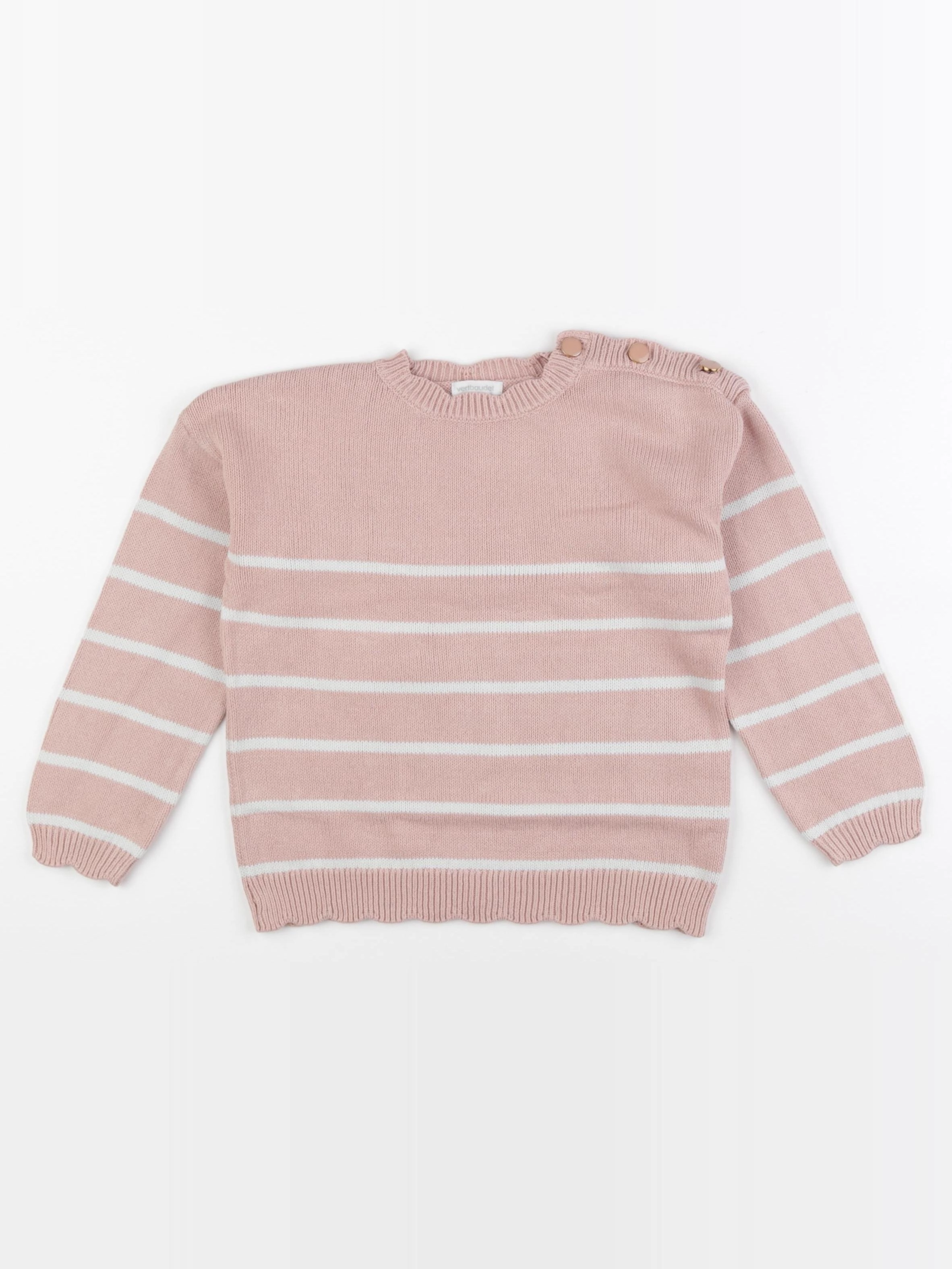Vertbaudet - pull rose - 6 ans