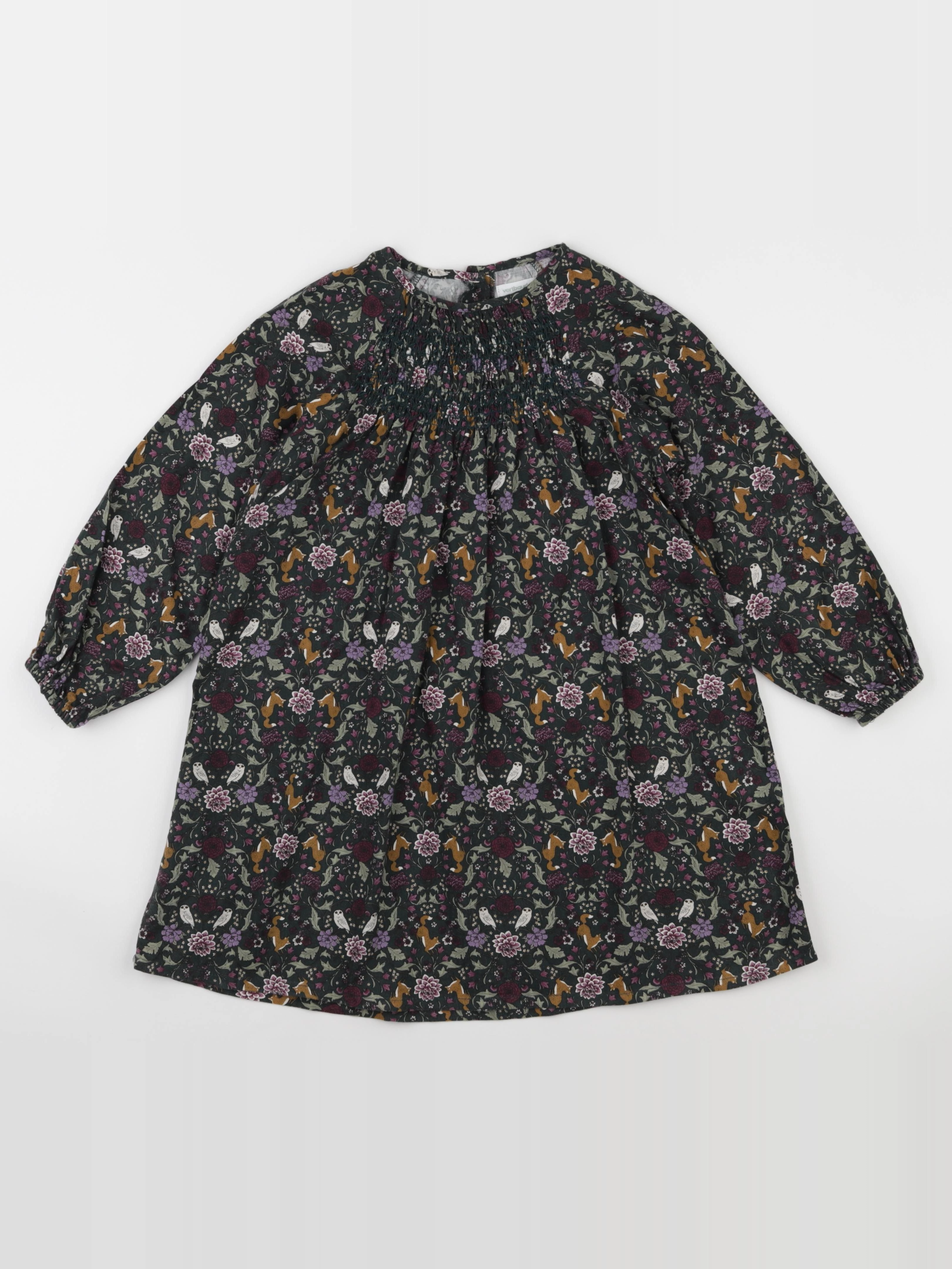 Vertbaudet - robe multicolore - 7 ans