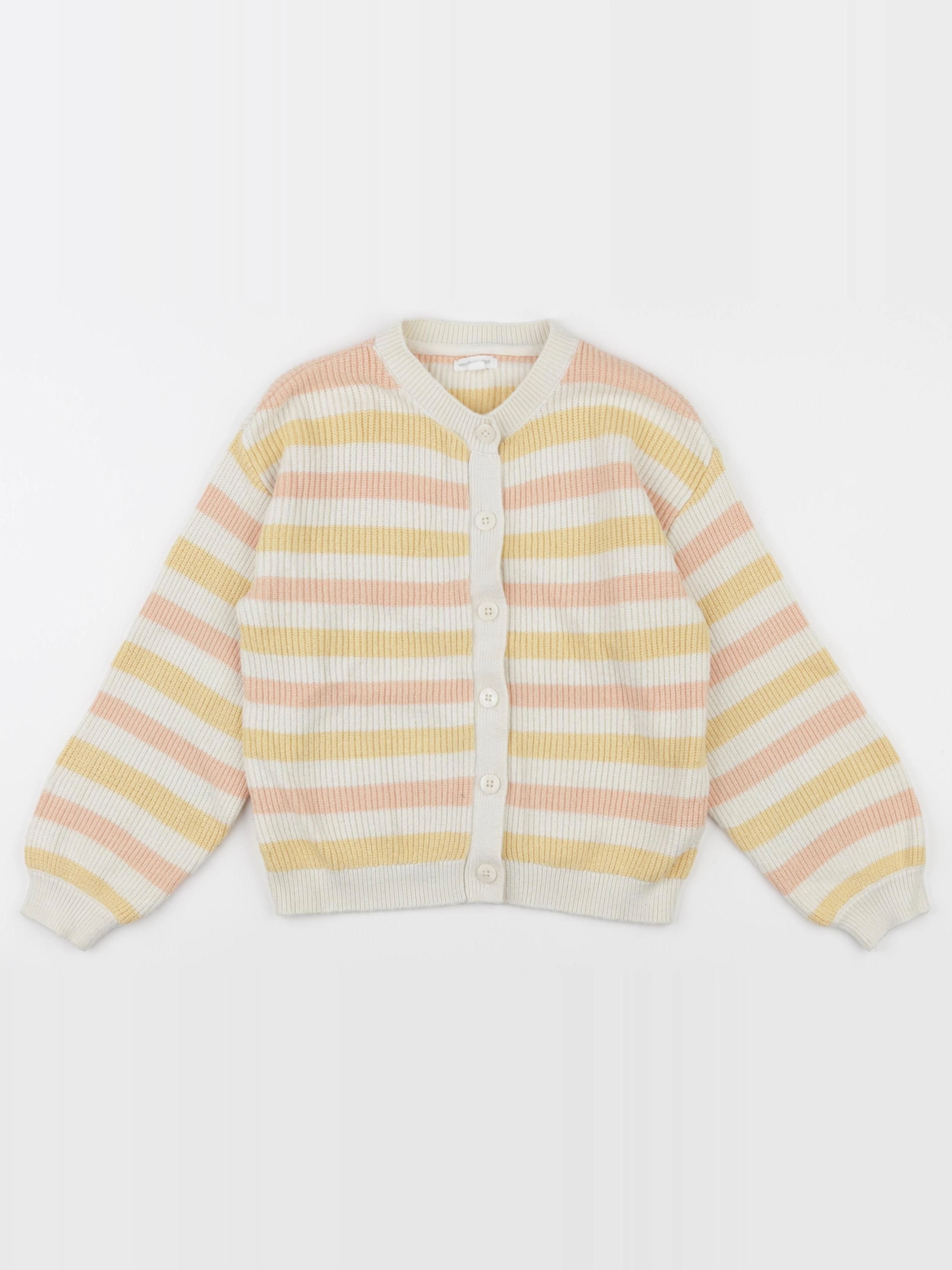 Vertbaudet - gilet jaune, orange - 8 ans