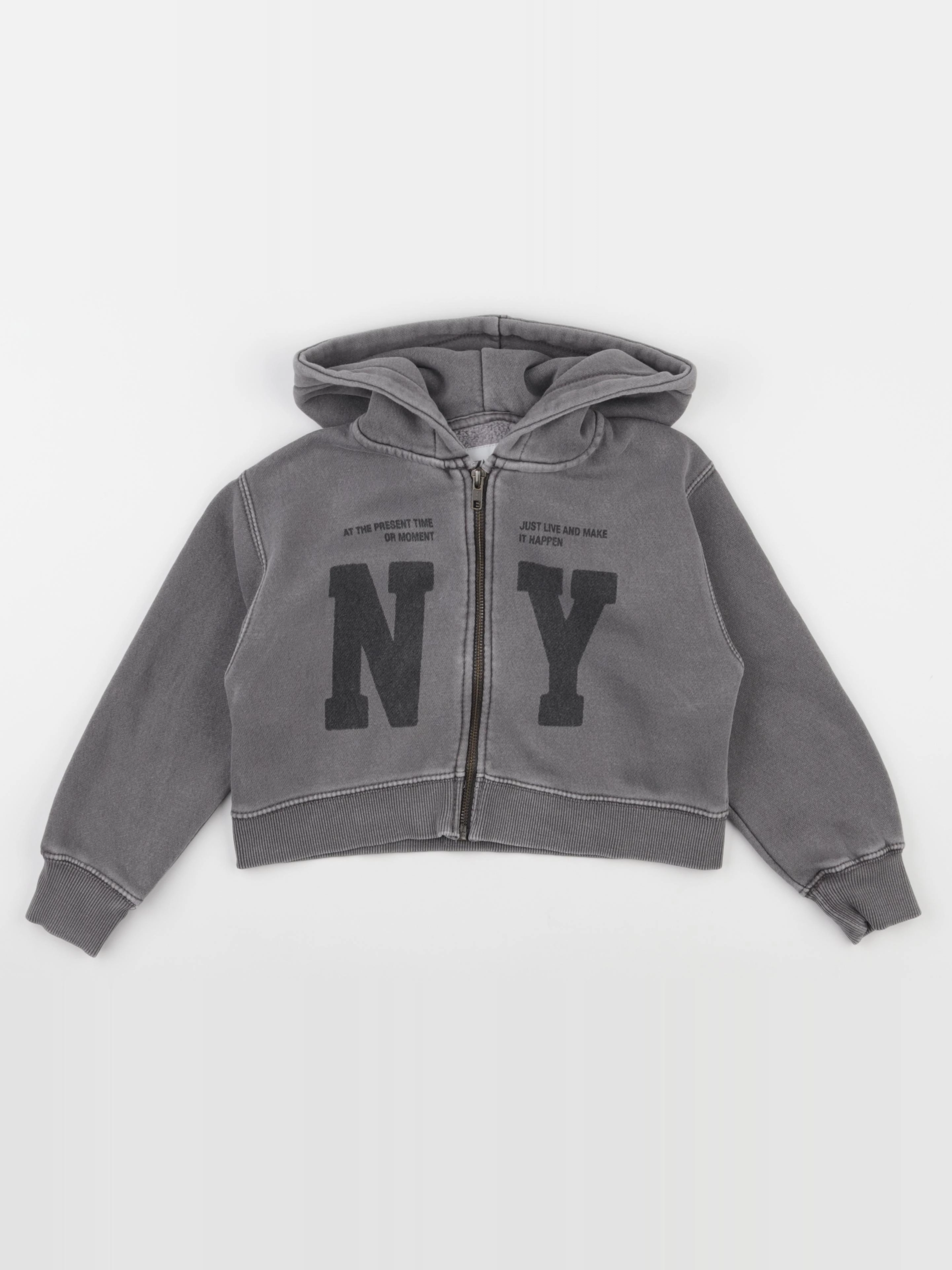 Zara - sweat gris - 6/7 ans