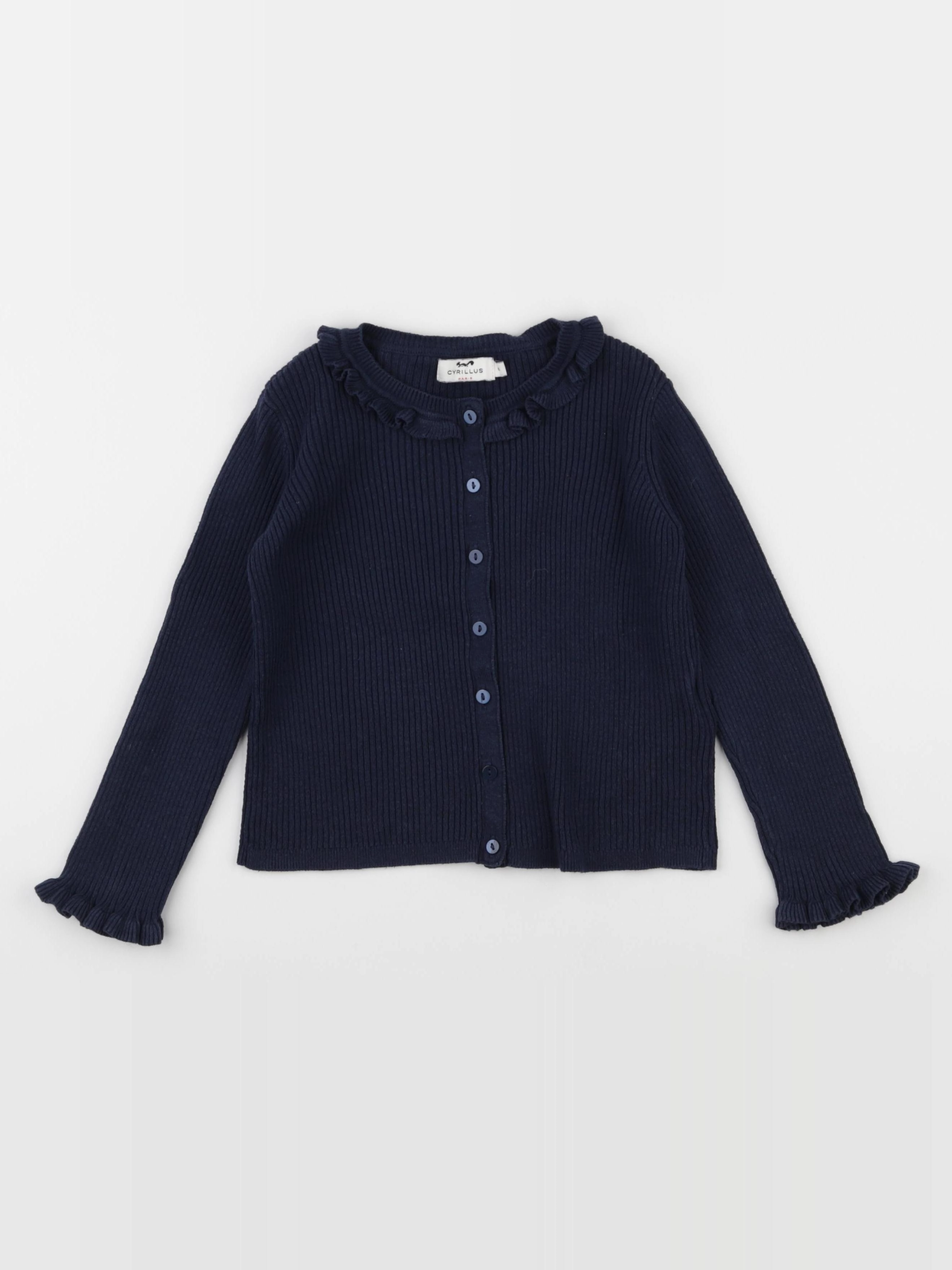 Cyrillus - gilet bleu - 6 ans