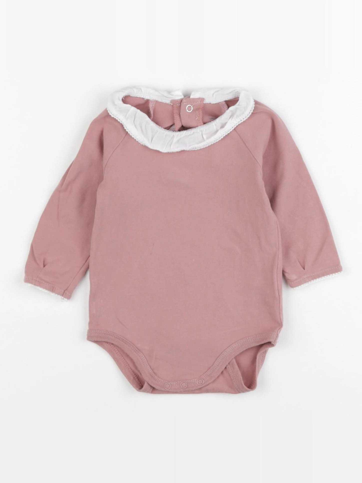 Vertbaudet - body à col rose - 6 mois