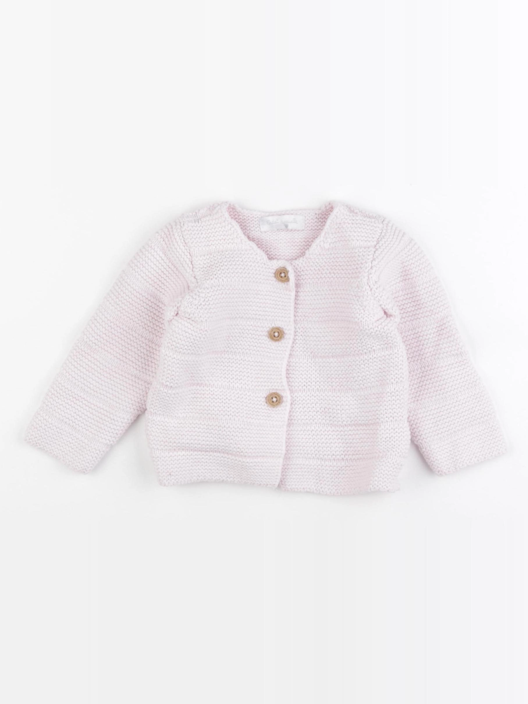 Cadet Rousselle - gilet rose - 6 mois