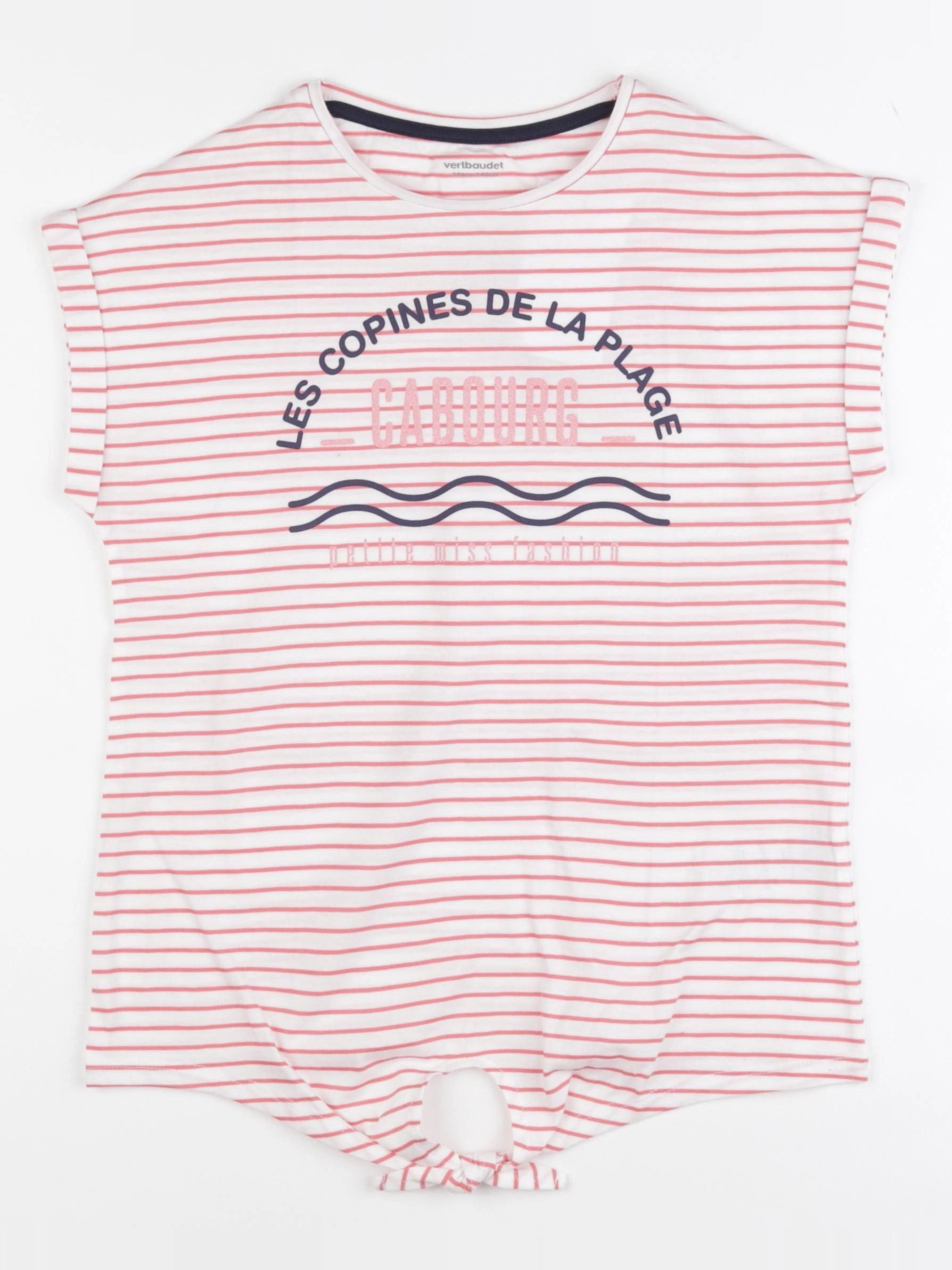 Vertbaudet - tee-shirt rose - 10 ans